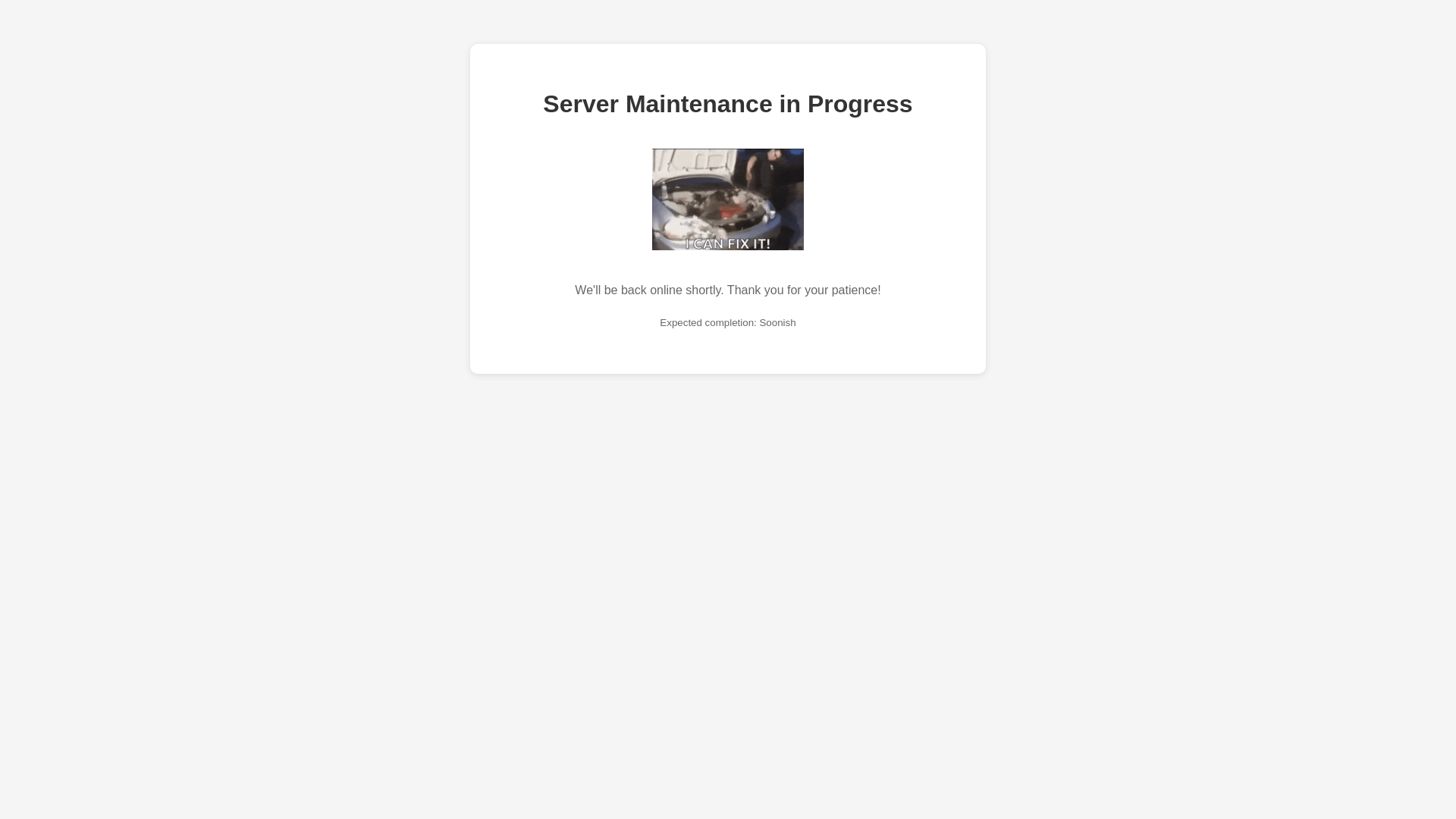 website screenshot of https://aoe2lobby-maintenance-page.pages.dev/