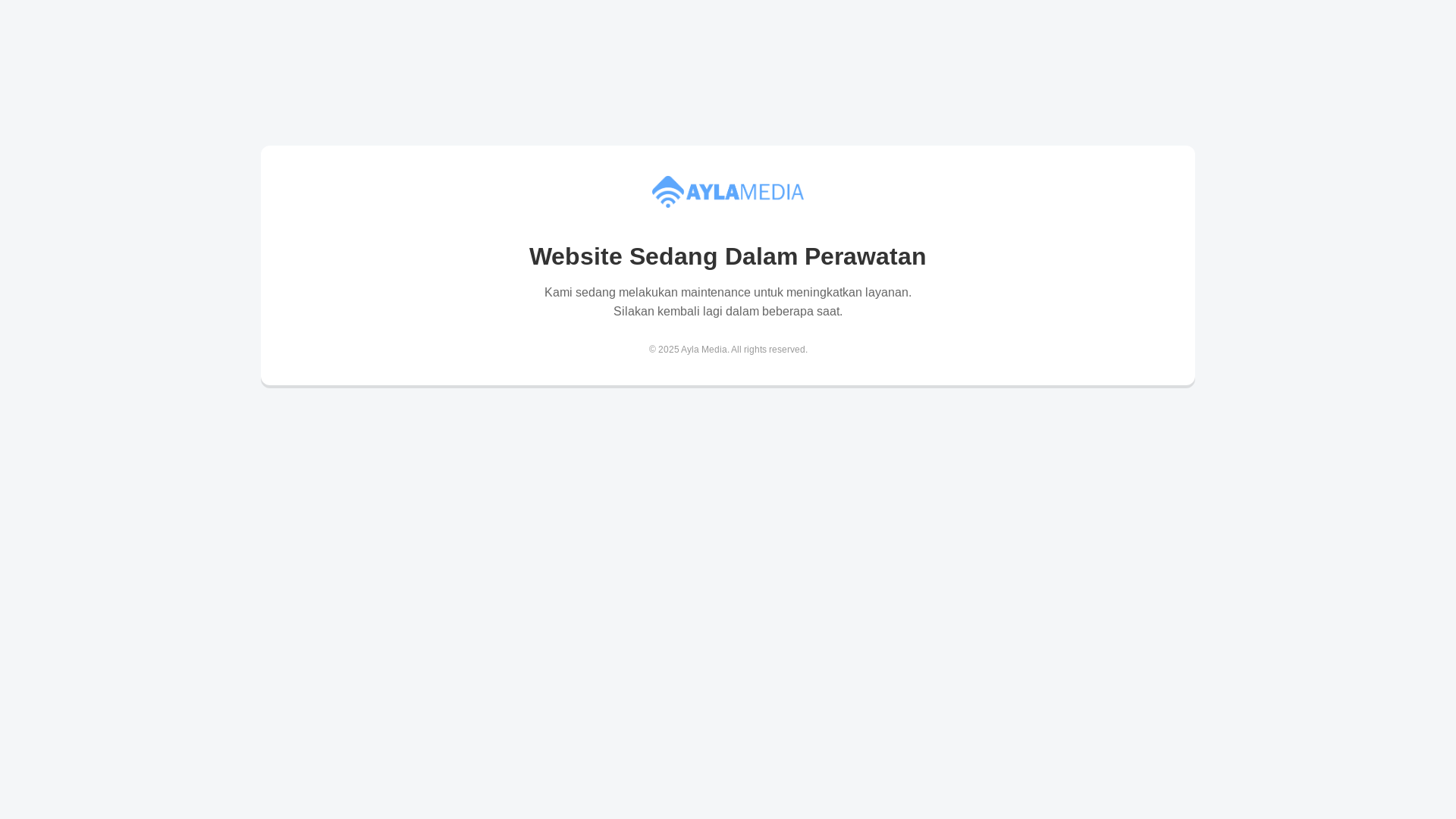 website screenshot of https://aylamedia.my.id/