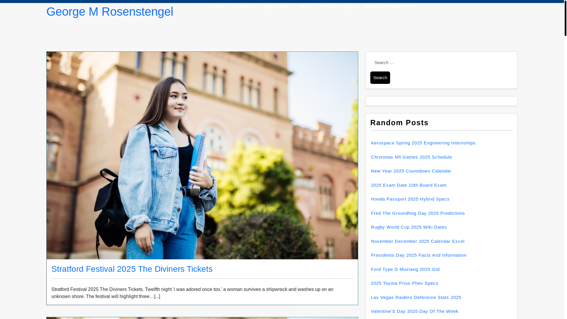 website screenshot of https://georgemrosenstengel.pages.dev/