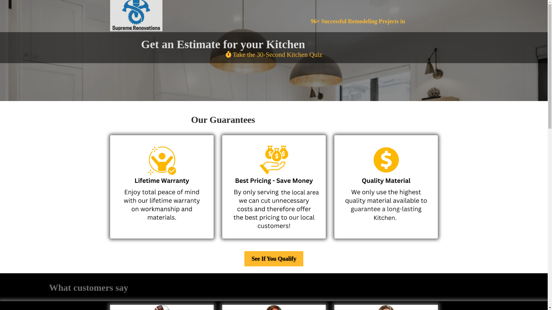 website screenshot of https://supreme--renovations.com/