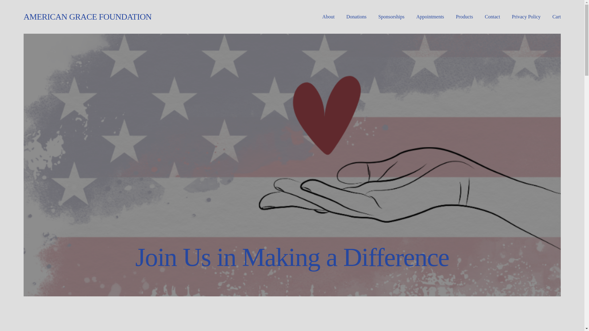 website screenshot of https://americangracefoundation.org/