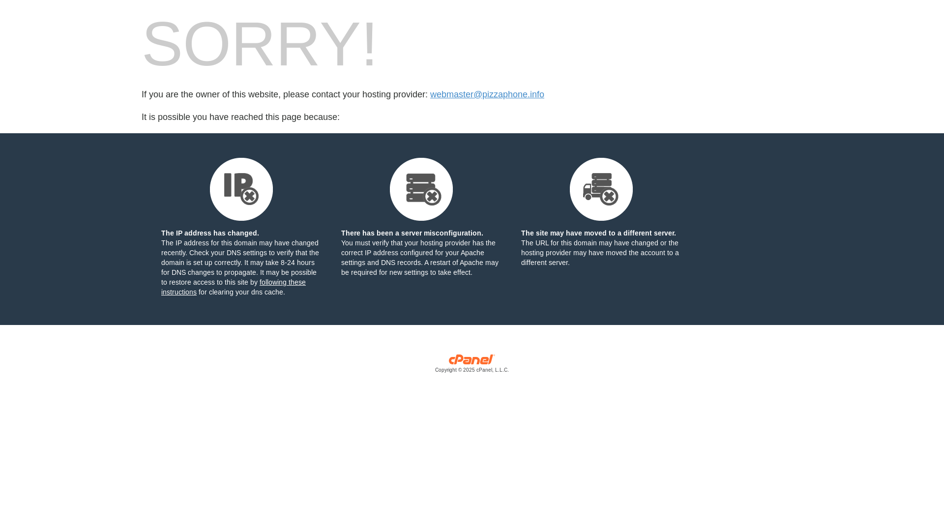 website screenshot of https://pizzaphone.info/