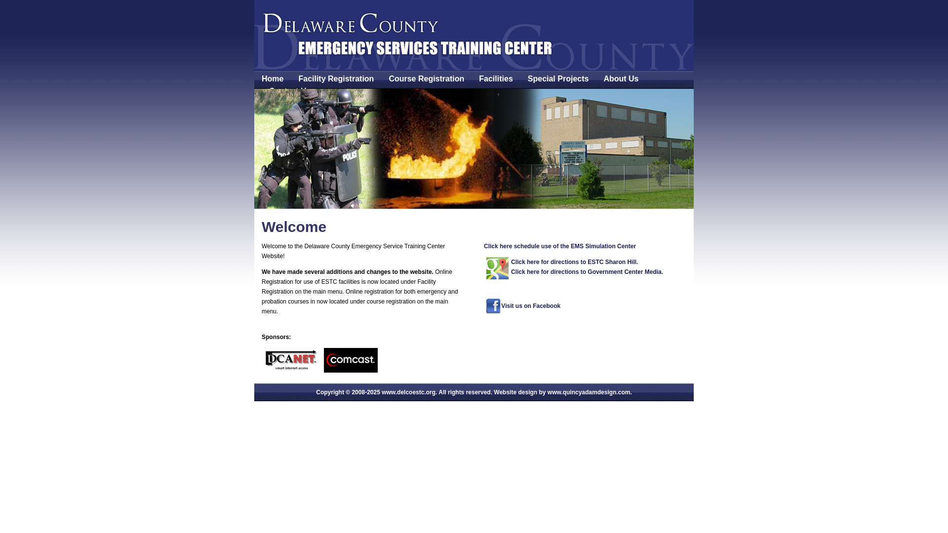 website screenshot of https://delcoestc.org/