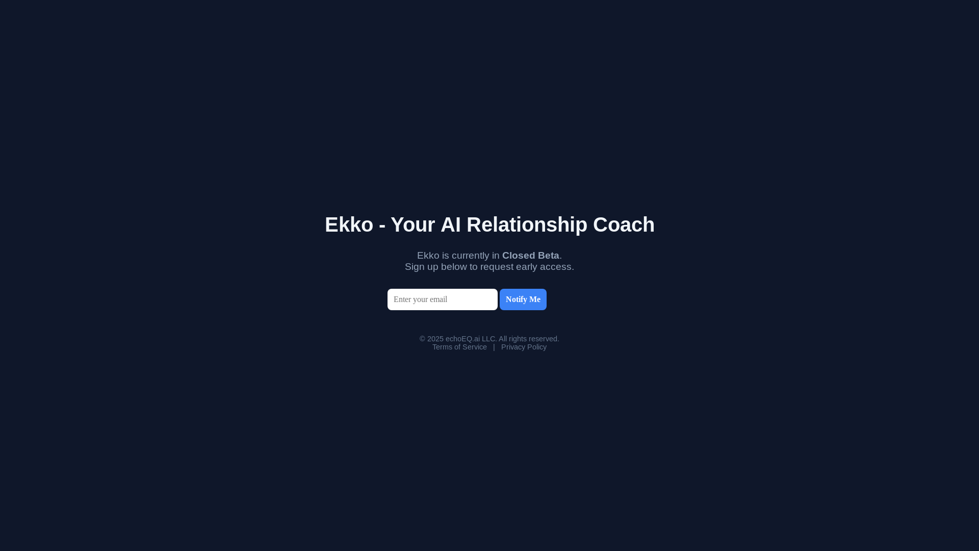 website screenshot of https://echoeq-landing.pages.dev/