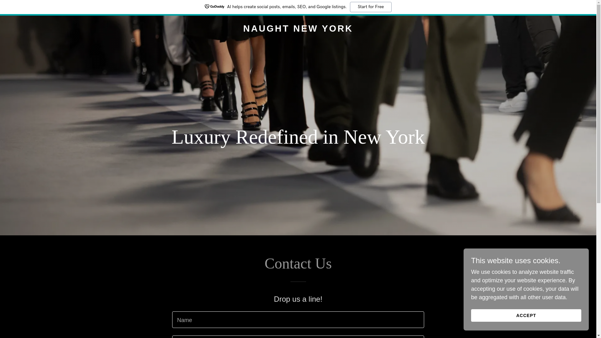 website screenshot of https://naughtnewyork.com/