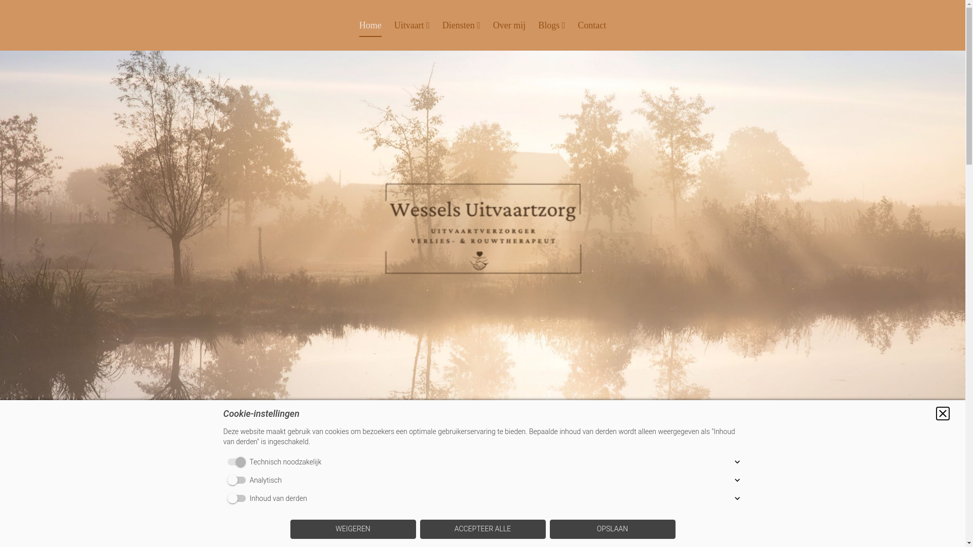 website screenshot of https://wesselsuitvaartzorg.nl/