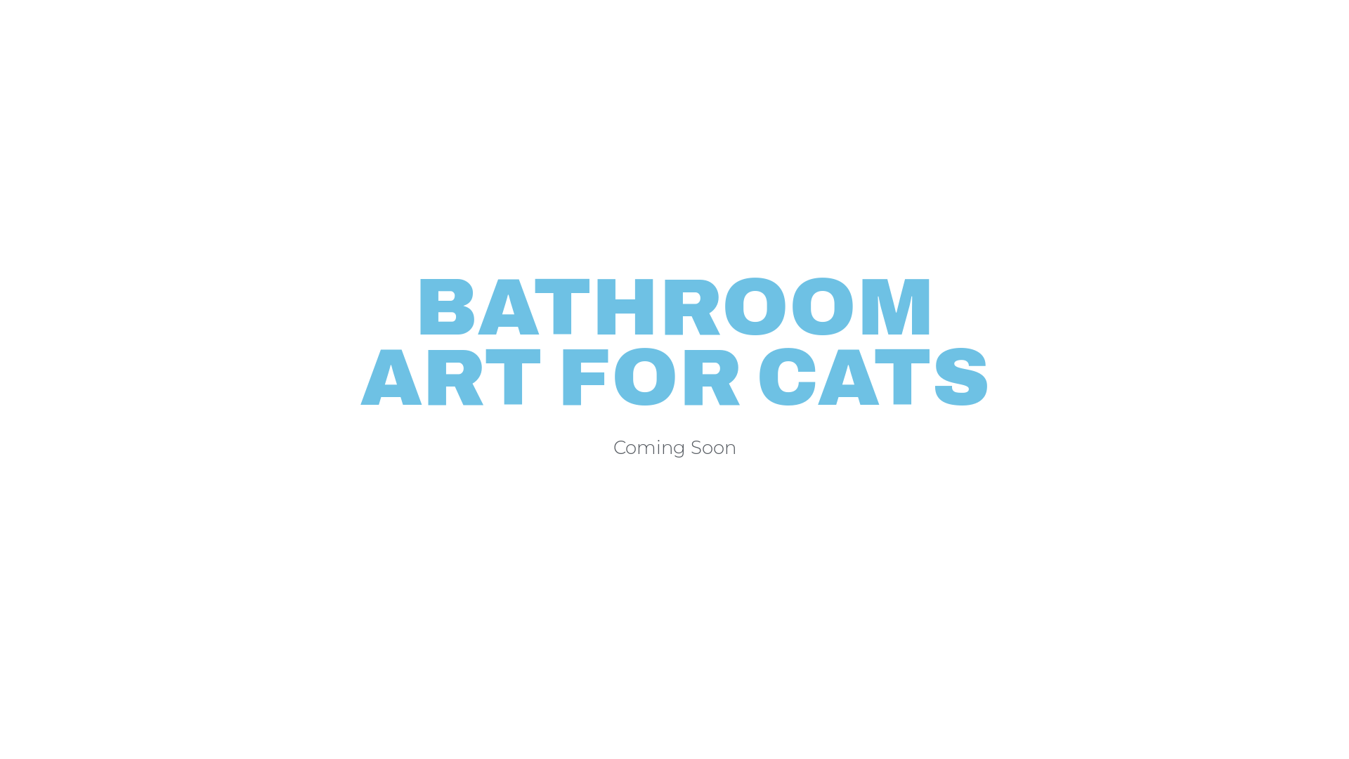 website screenshot of https://bathroomartforcats.com/