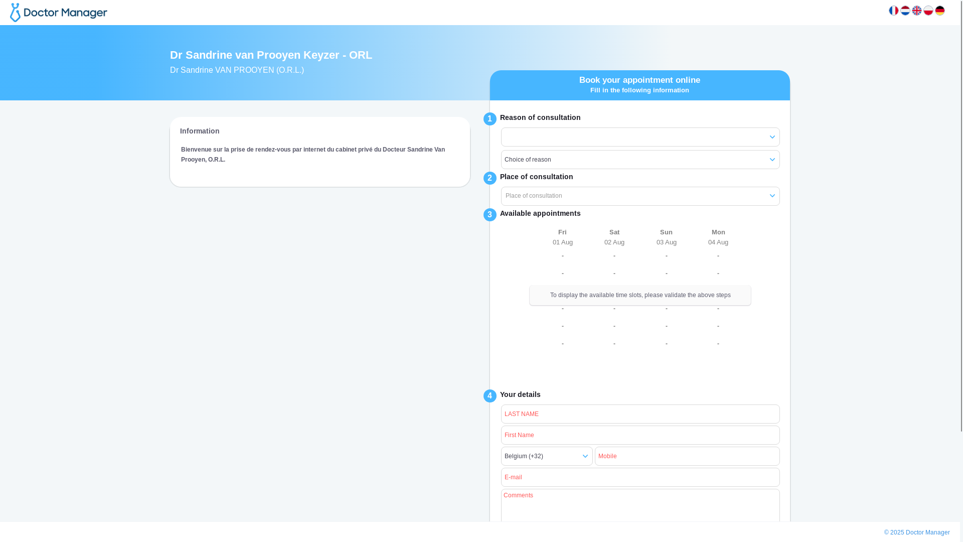 website screenshot of https://orlvanprooyen.be/