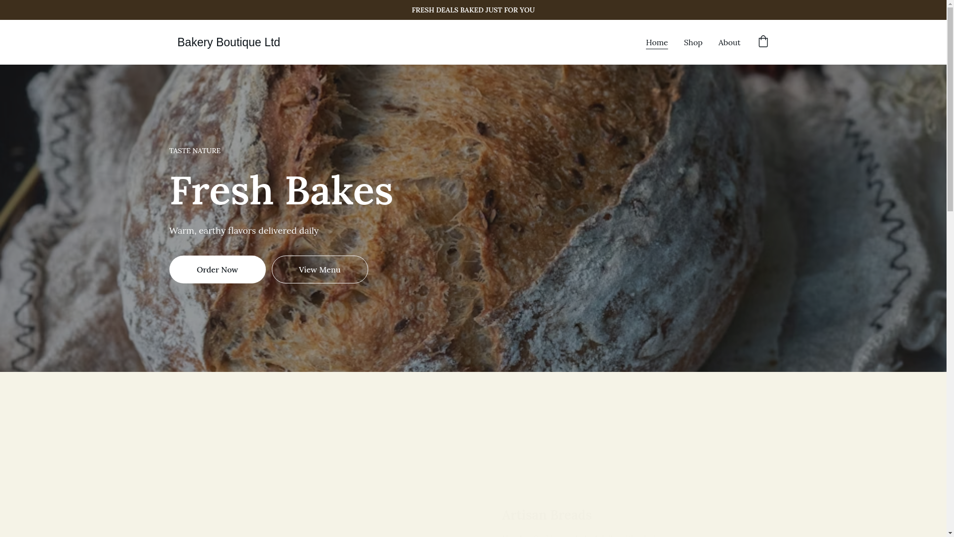 website screenshot of https://bakeryboutiqueltd.store/