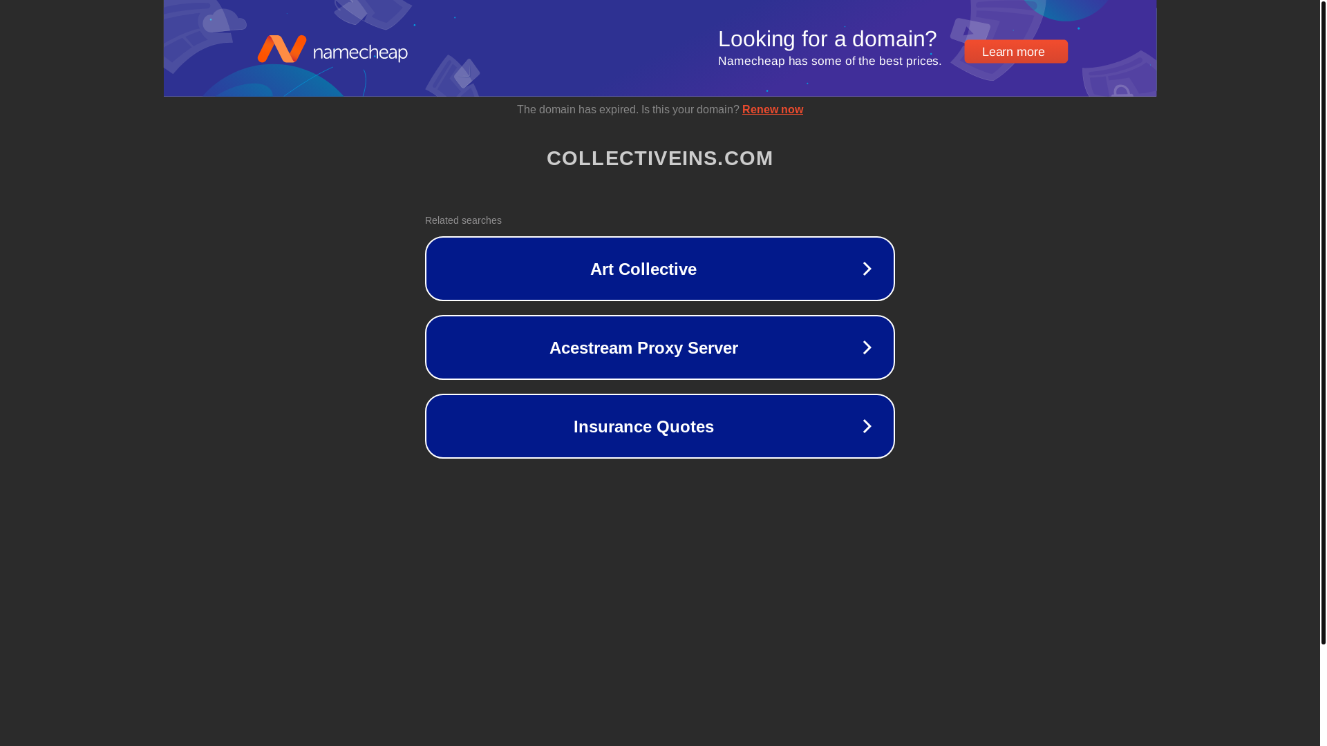 website screenshot of https://collectiveins.com/