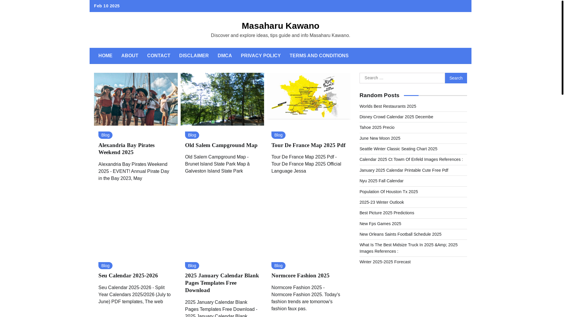 website screenshot of https://masaharukawano.pages.dev/