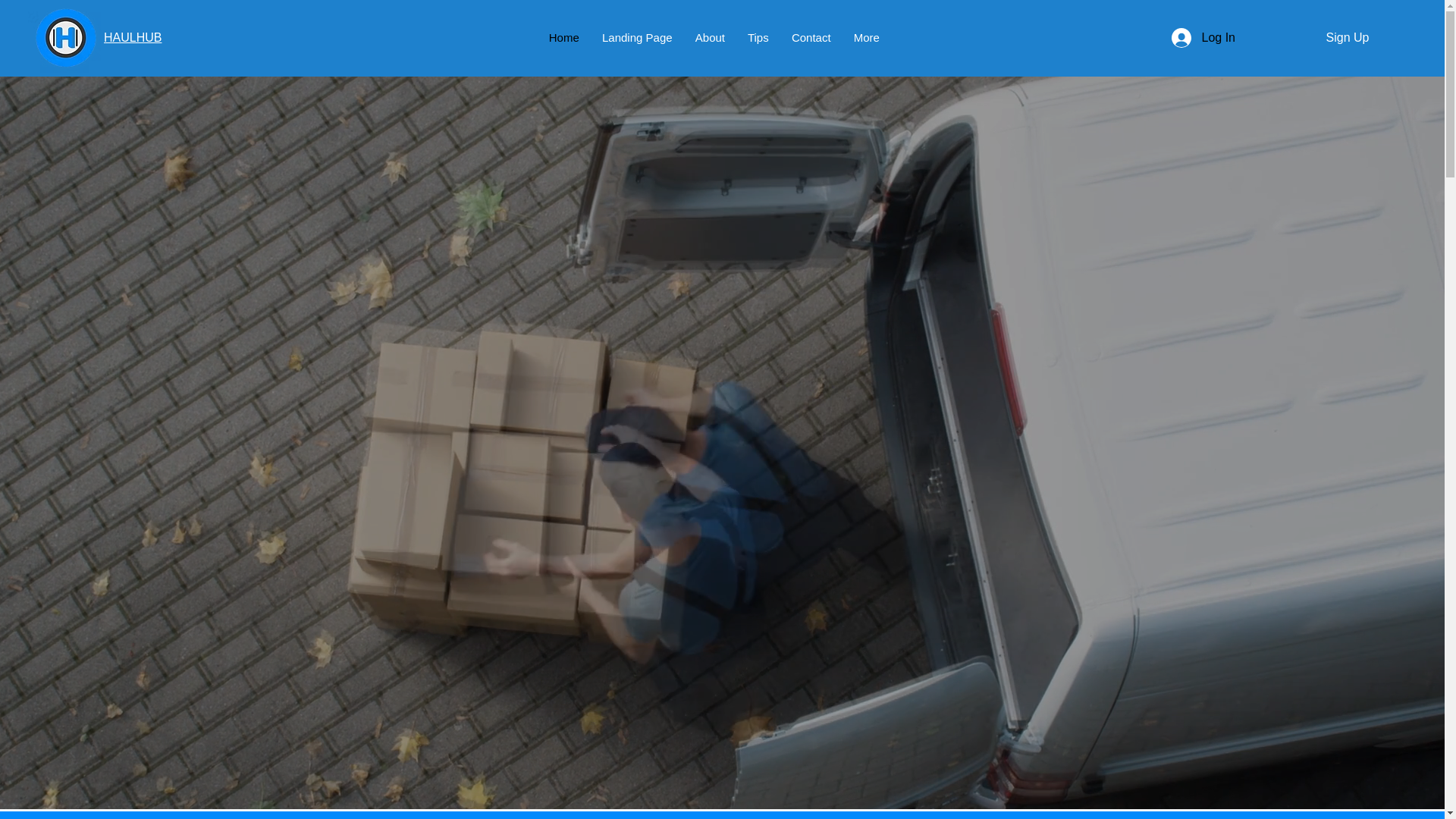 website screenshot of https://haulhube.com/