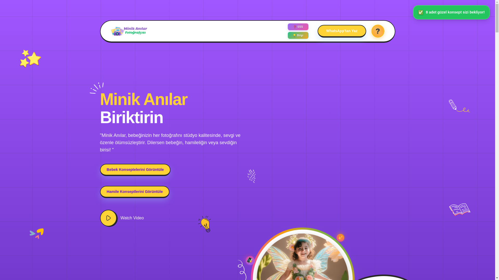 website screenshot of https://minikanilar.com.tr/