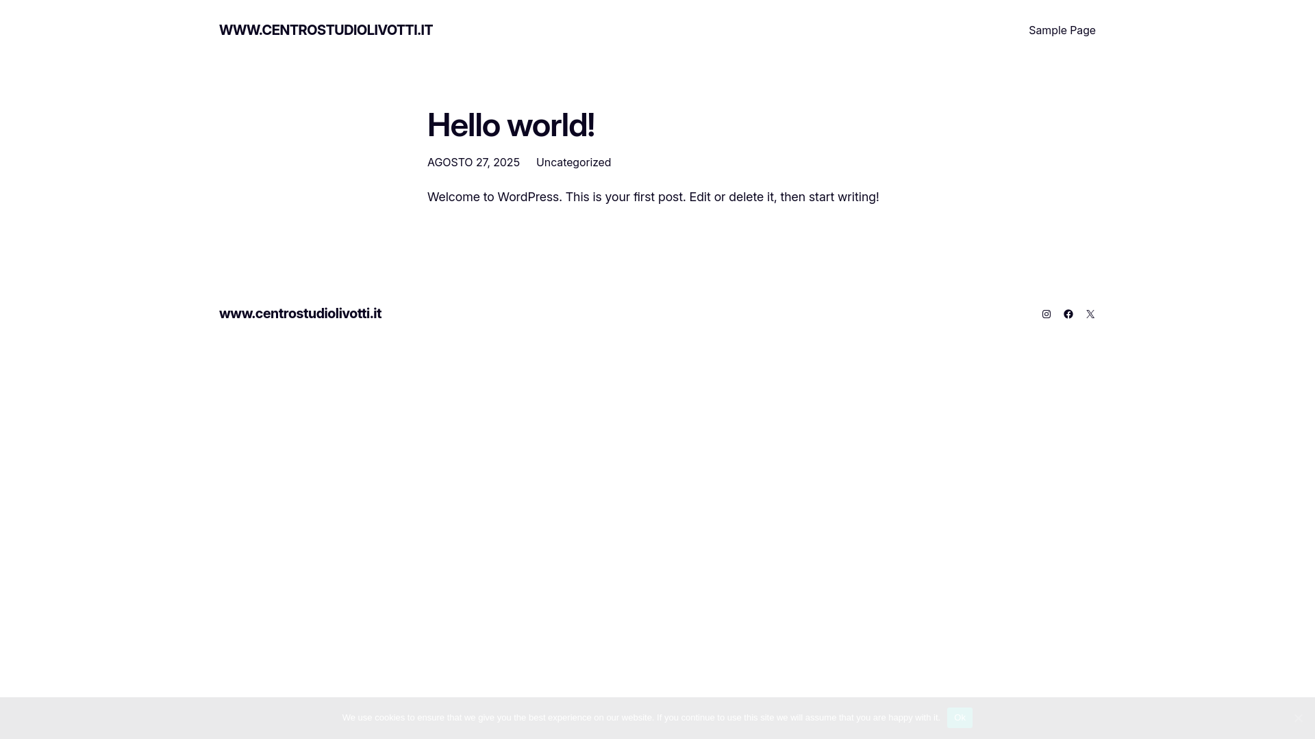 website screenshot of https://centrostudiolivotti.it/