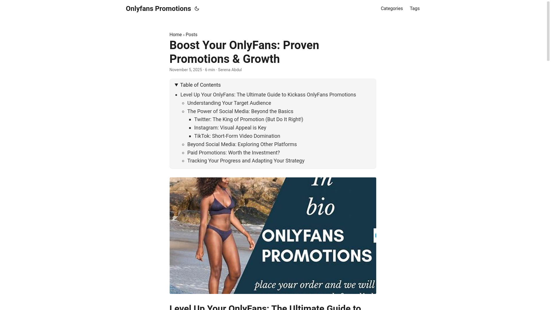 website screenshot of https://onlyfans-promotions.pages.dev/