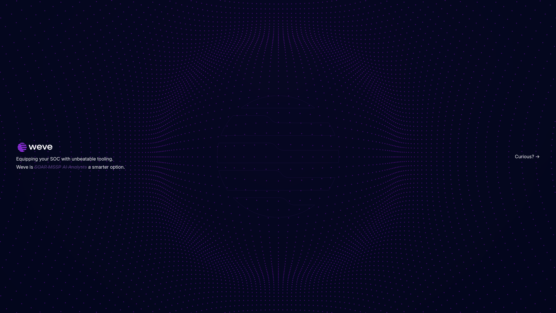 website screenshot of https://trywevesecurity.com/