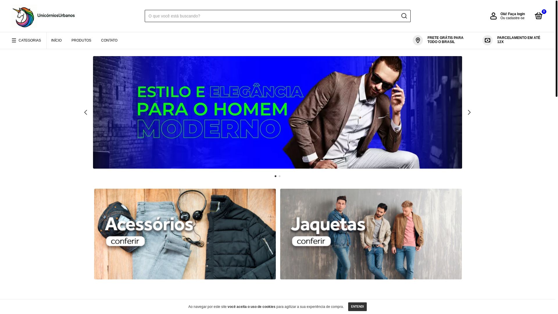 website screenshot of https://unicorniourbano.com.br/