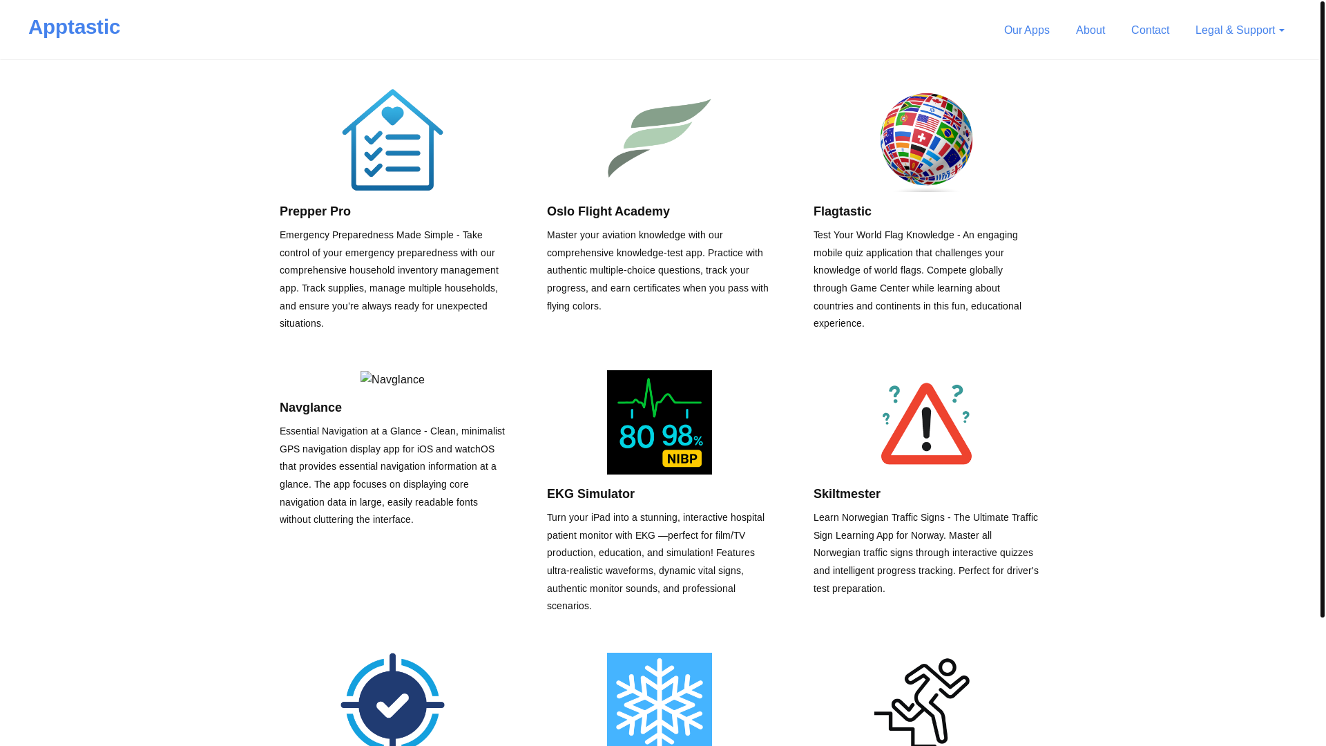 website screenshot of https://apptastic-no.pages.dev/