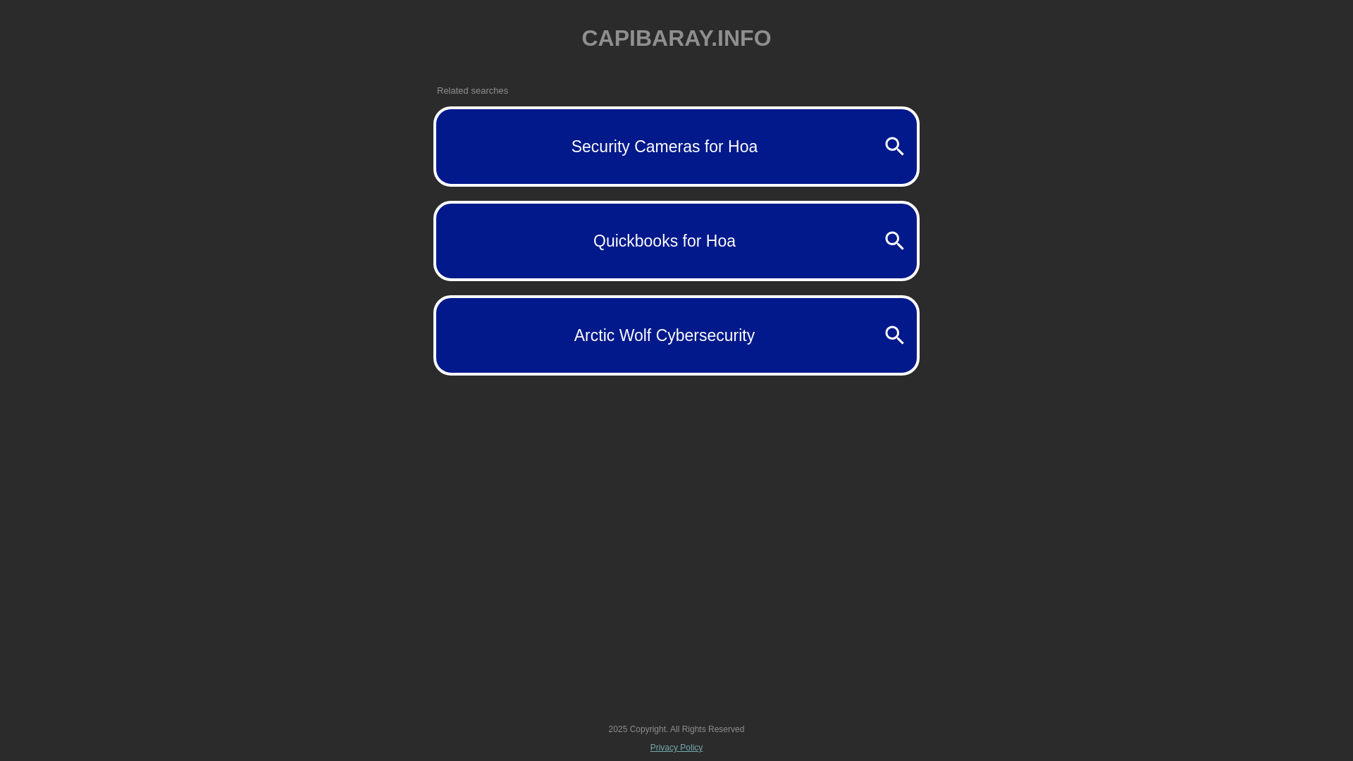 website screenshot of https://capibaray.info/