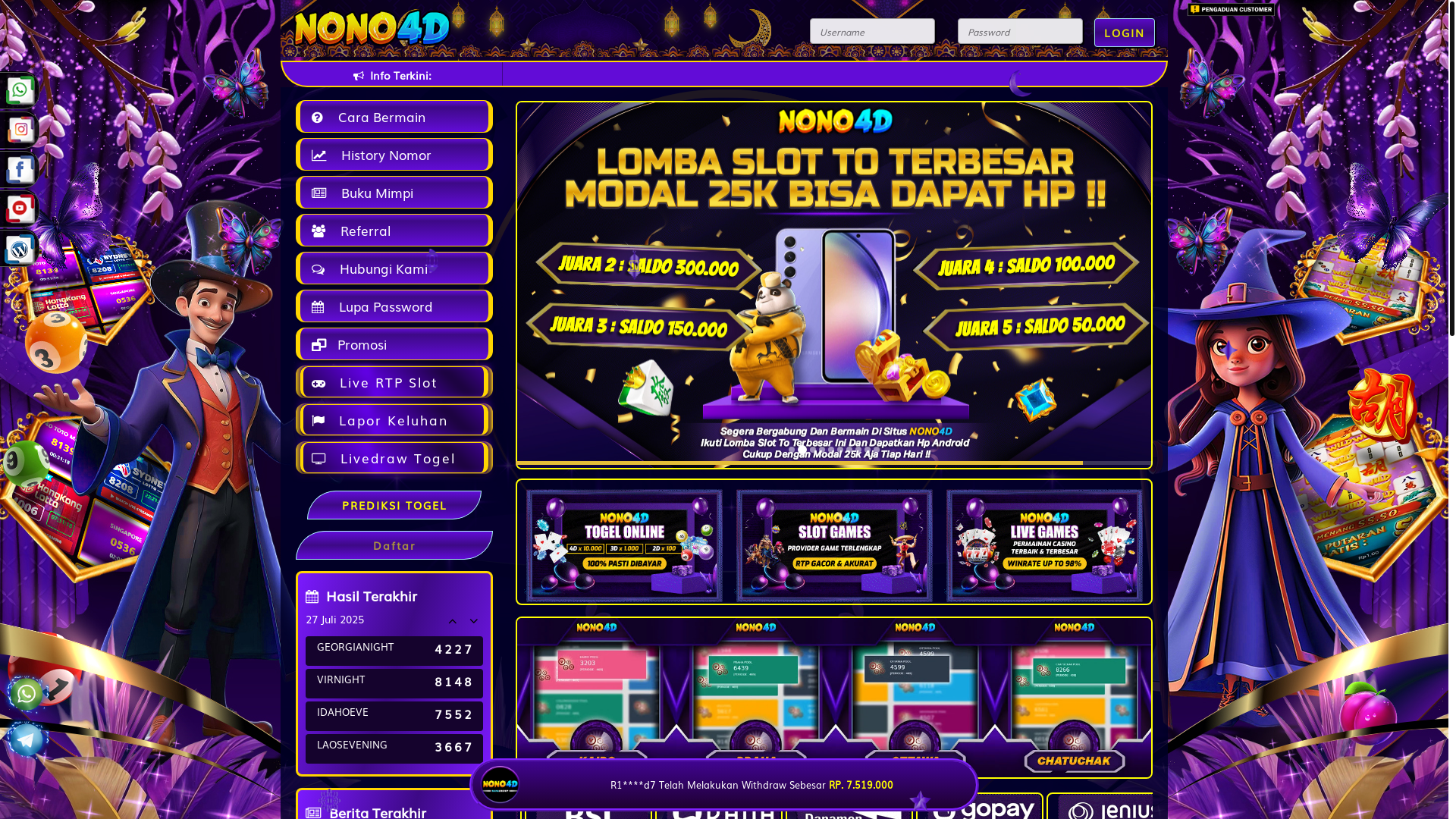 website screenshot of https://nonometapixel.site/