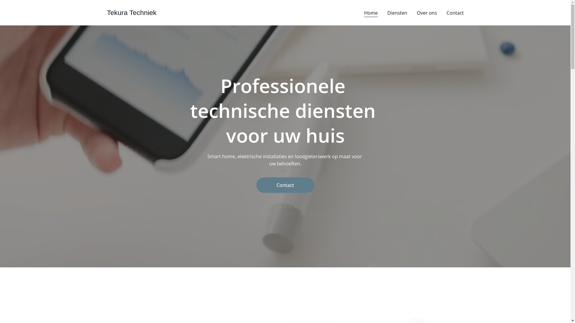 website screenshot of https://tekura.nl/