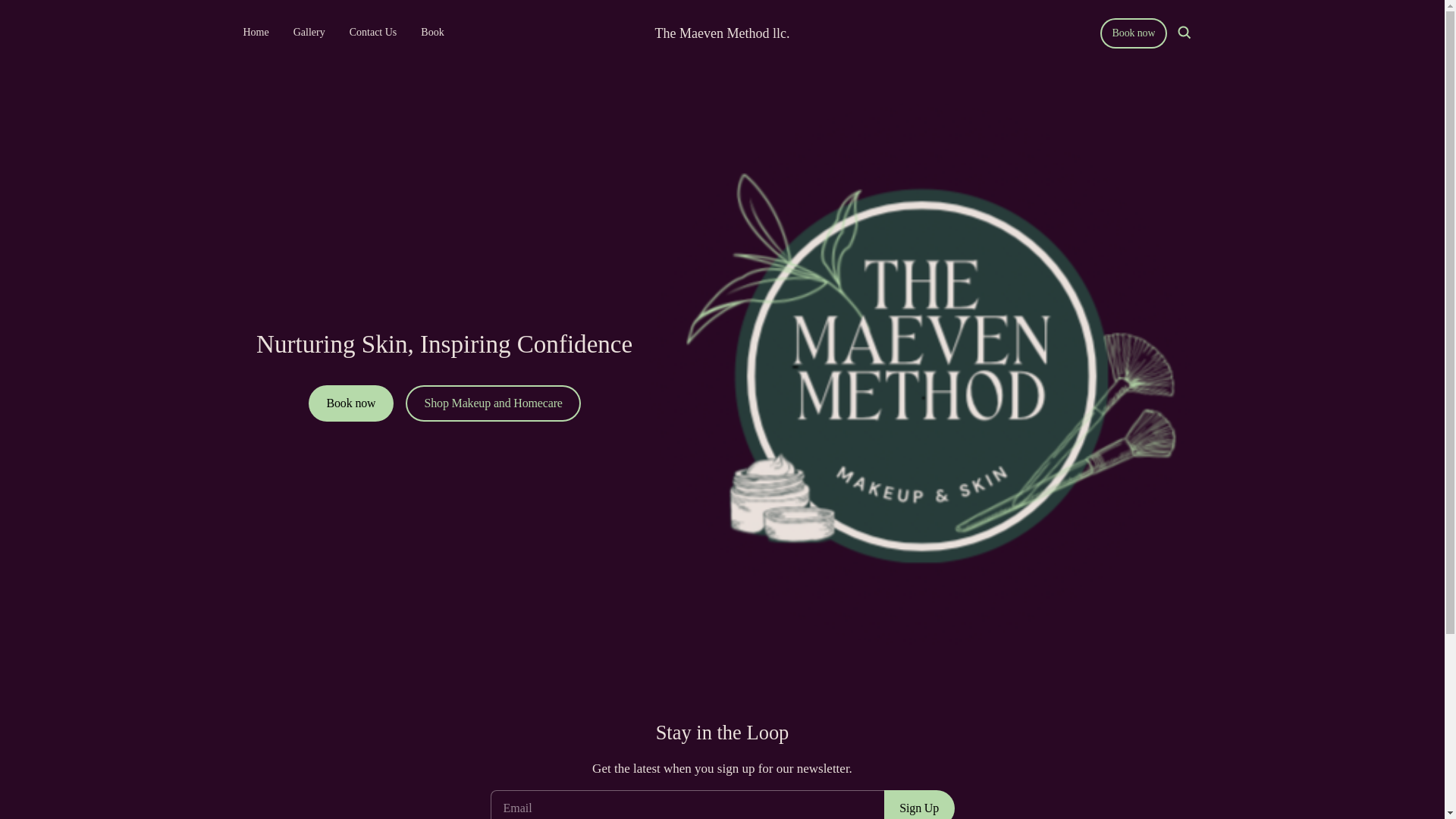 website screenshot of https://themaevenmethod.com/