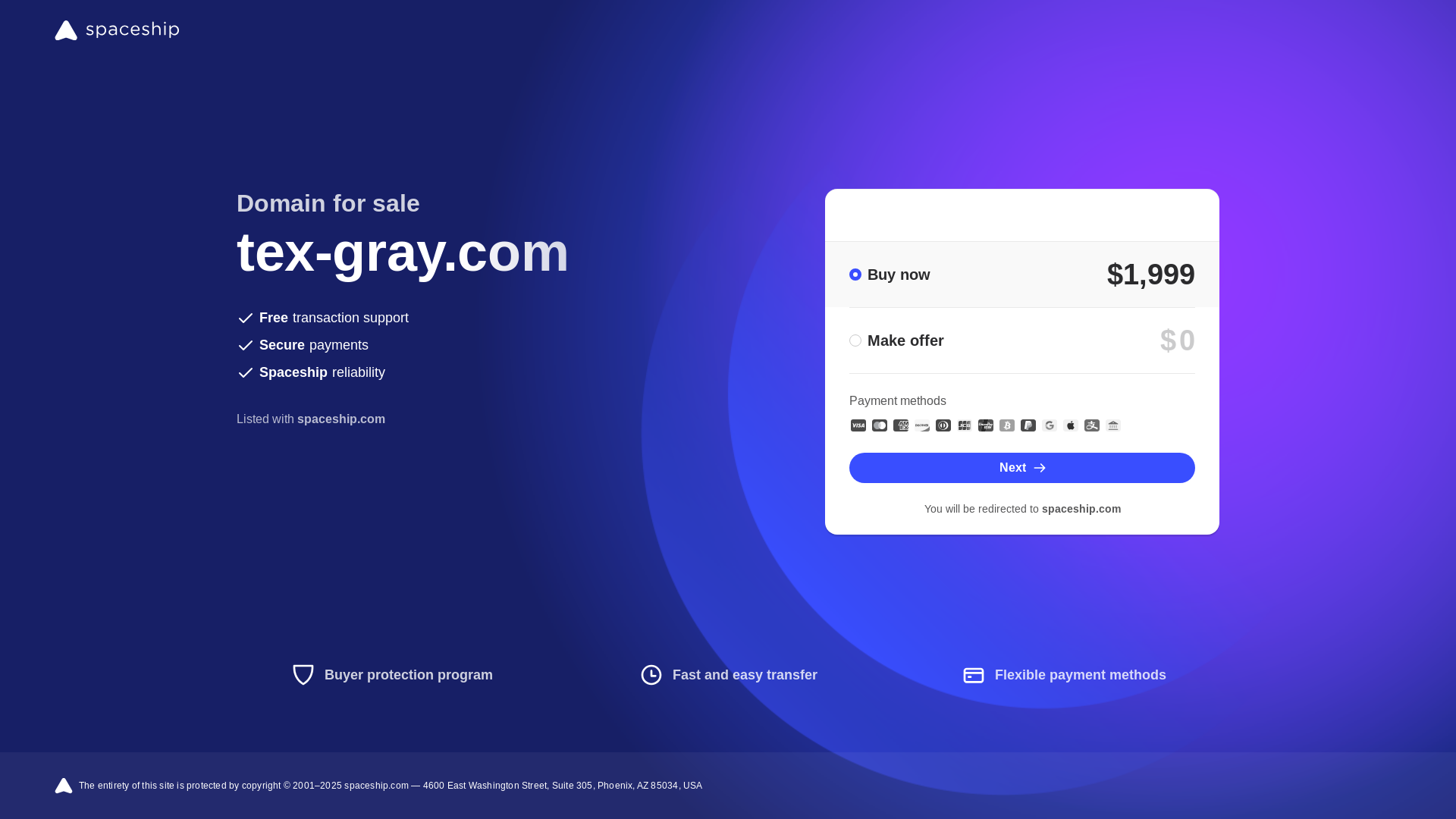 website screenshot of https://tex-gray.com/