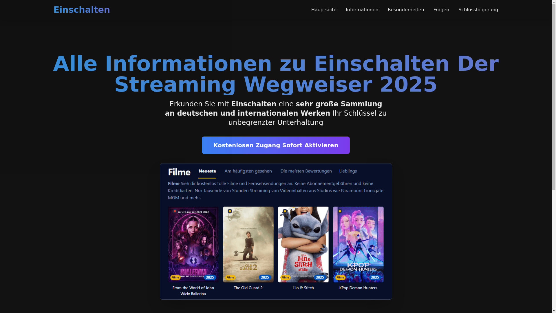 website screenshot of https://einschalten-umh3-dke.pages.dev/