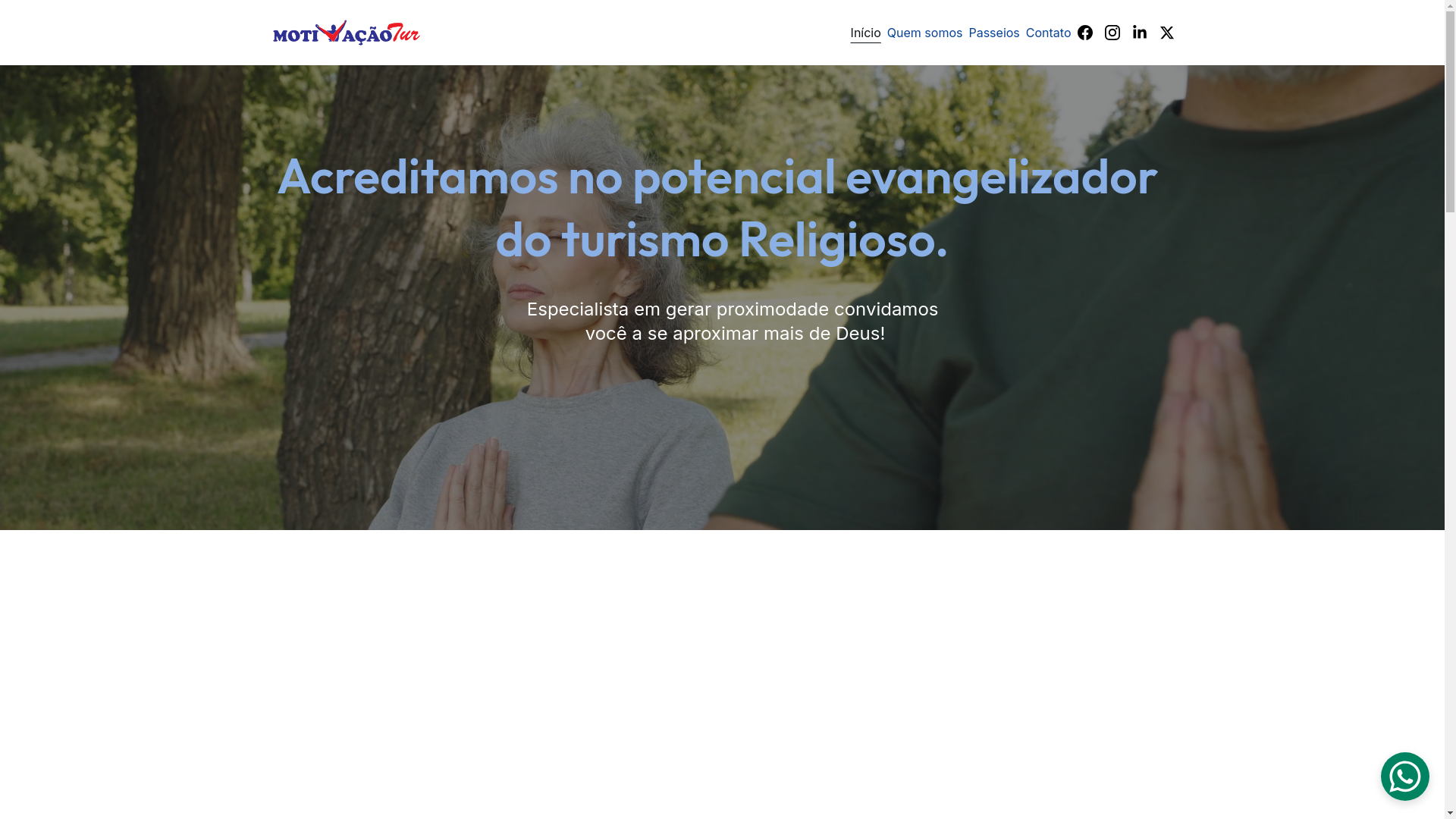 website screenshot of https://motivavaotur.com.br/