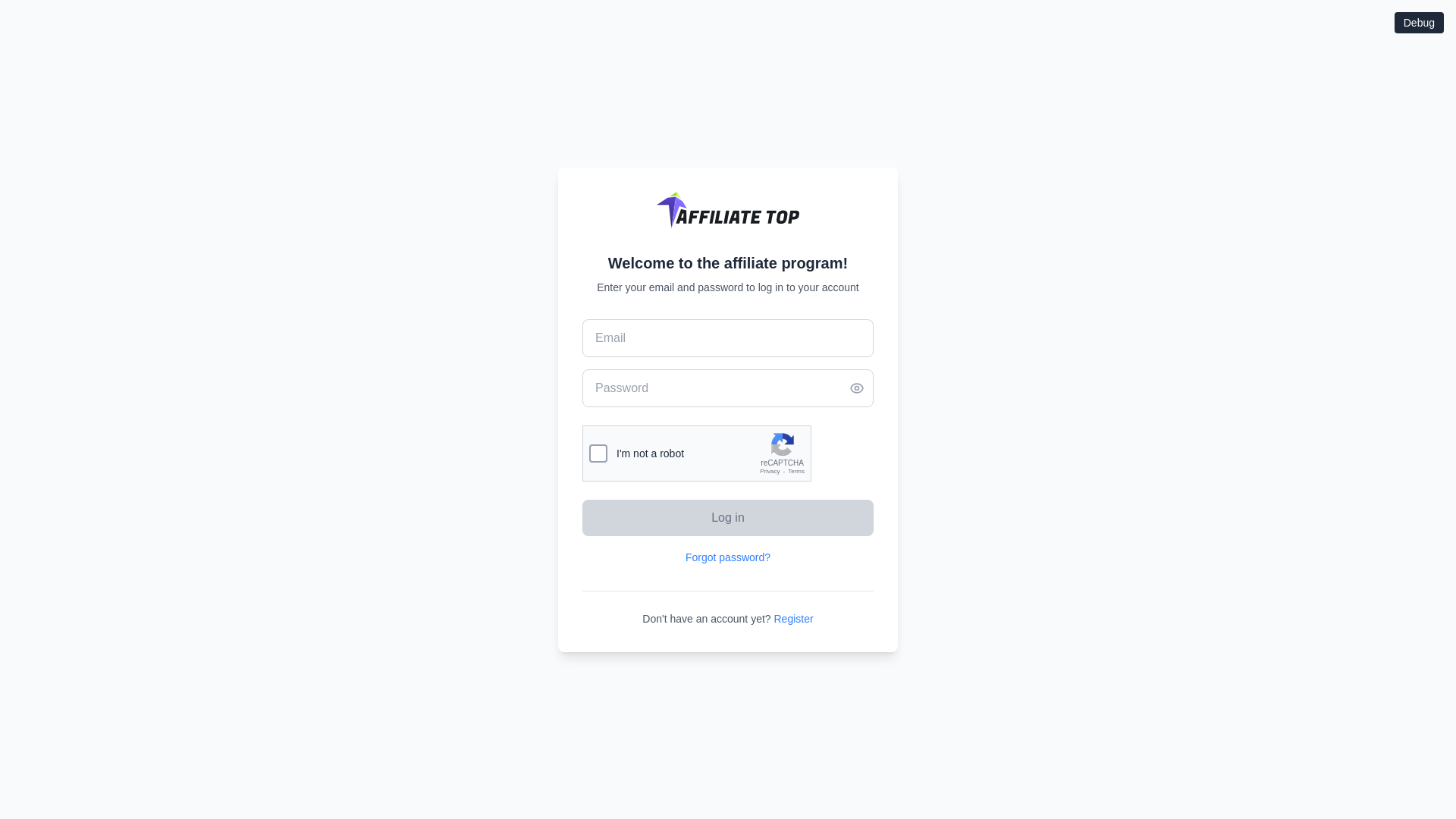 website screenshot of https://affilliate.top/