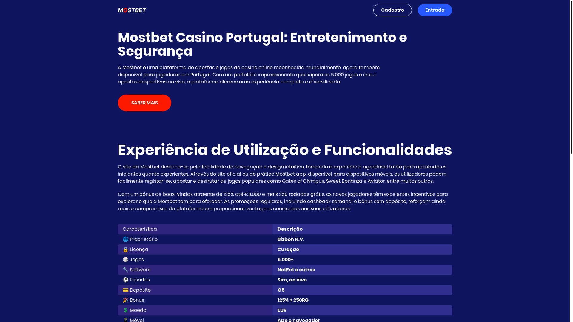 website screenshot of https://mostbet-casino-pt.xyz/