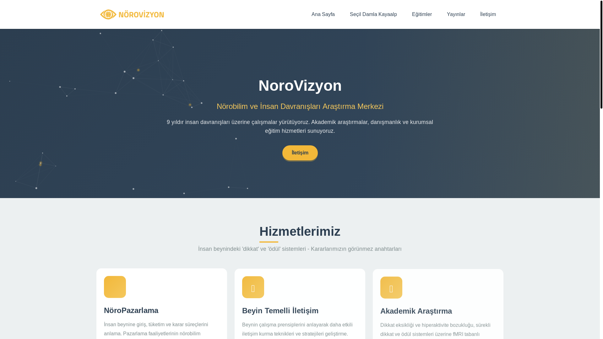 website screenshot of https://secildamlakayaalp.com/