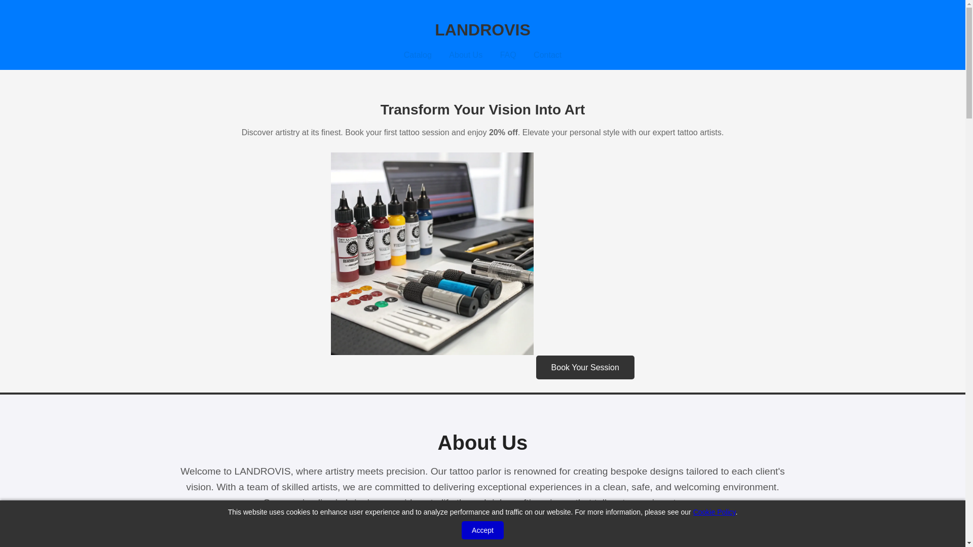 website screenshot of https://landrovis.com/