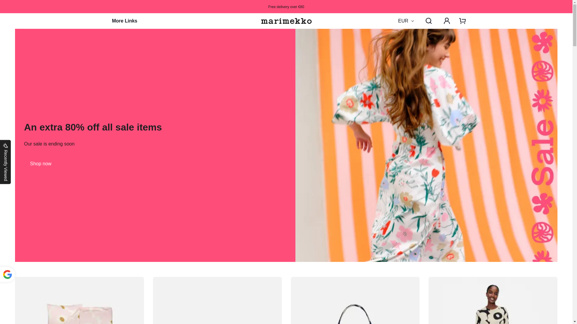 website screenshot of https://marimekkossale.com/