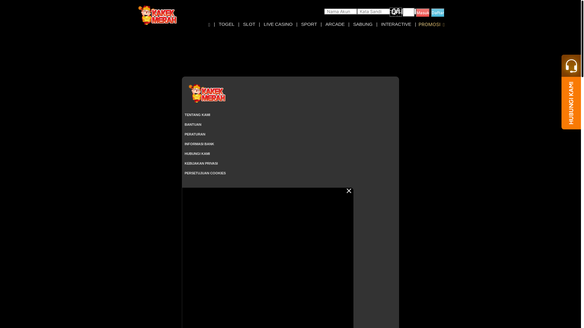 website screenshot of https://kakekmerahslot4daps.ink/