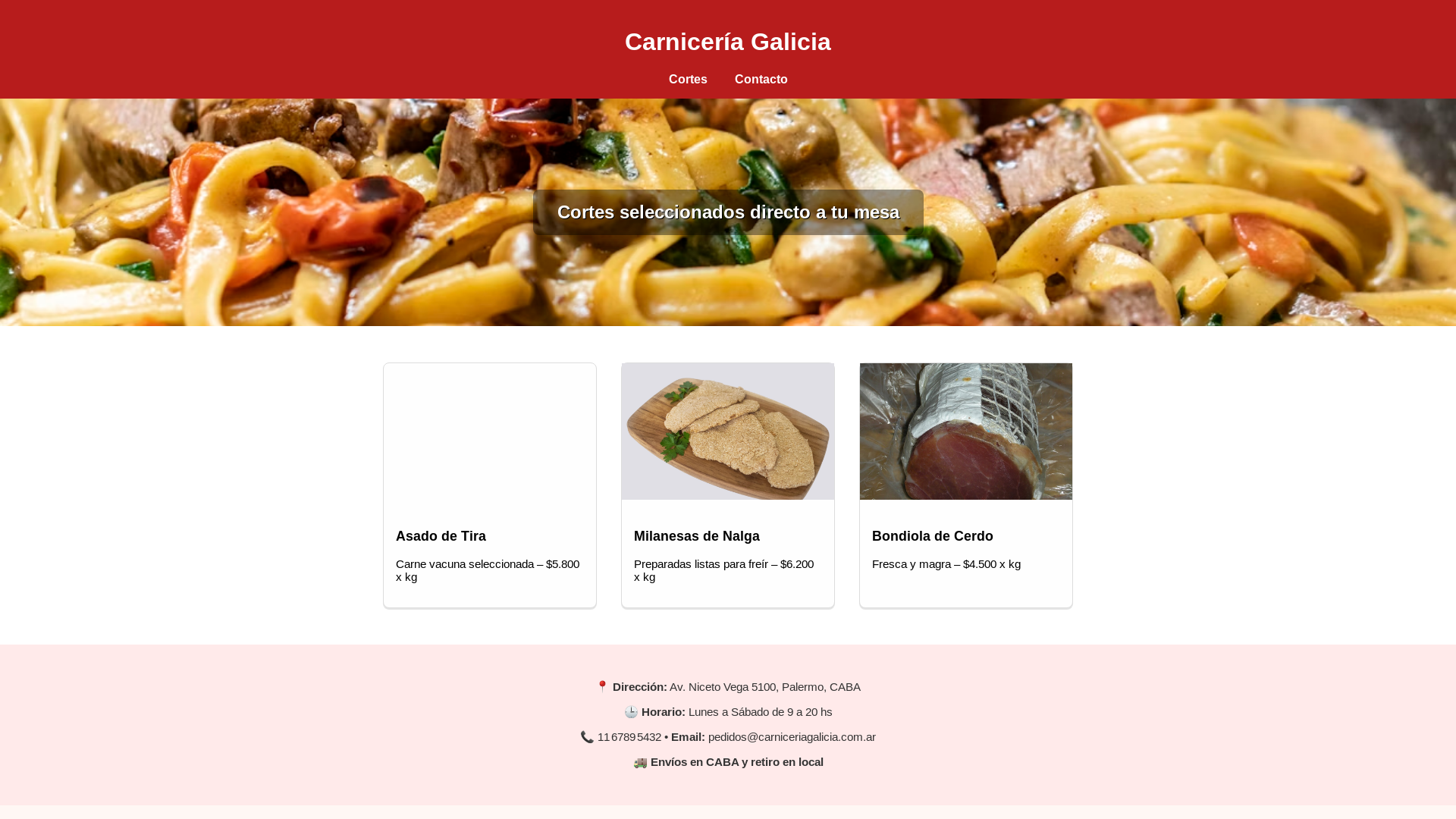 website screenshot of https://carniceriagalicia.fun/