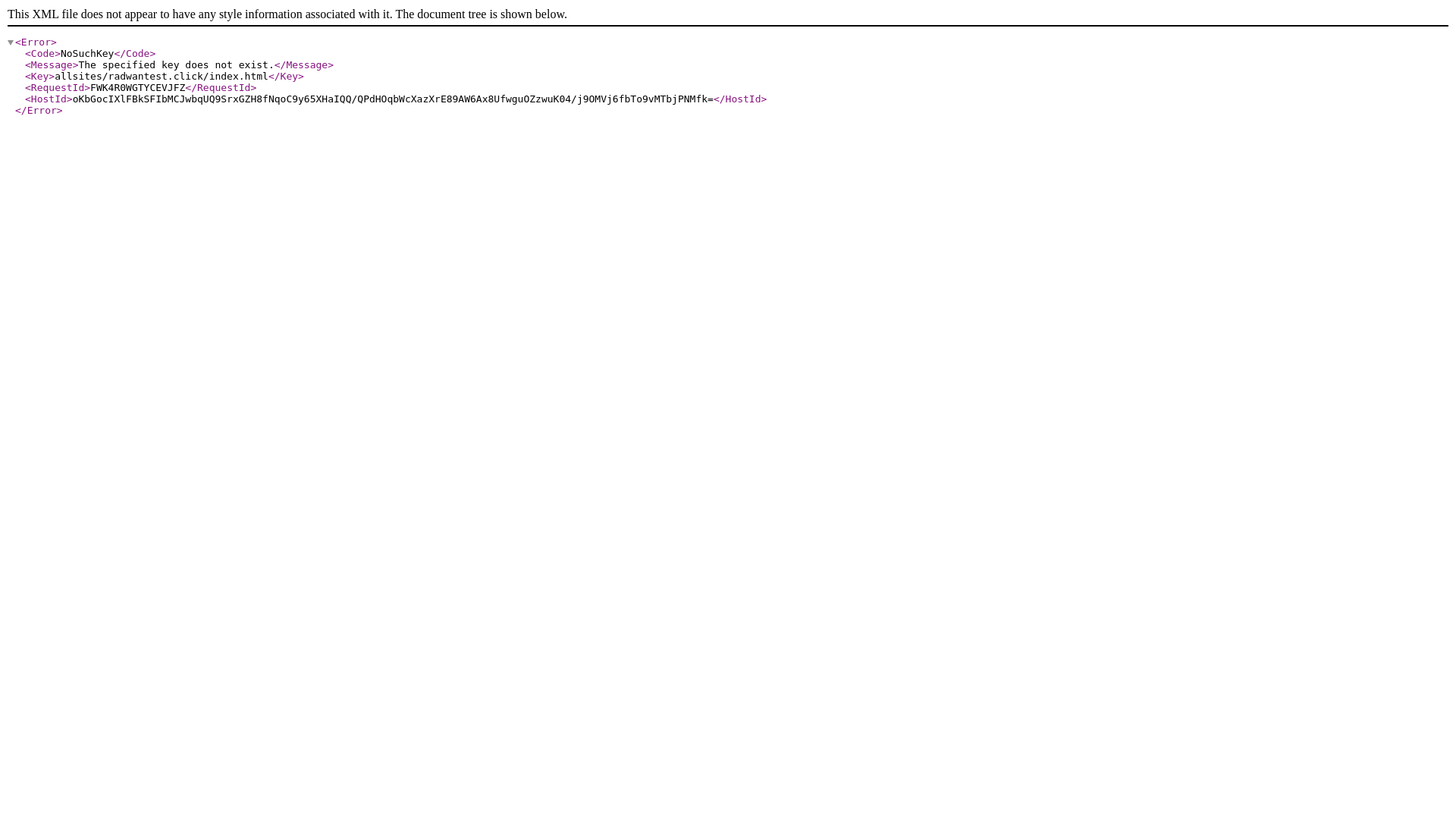 website screenshot of https://radwantest.click/