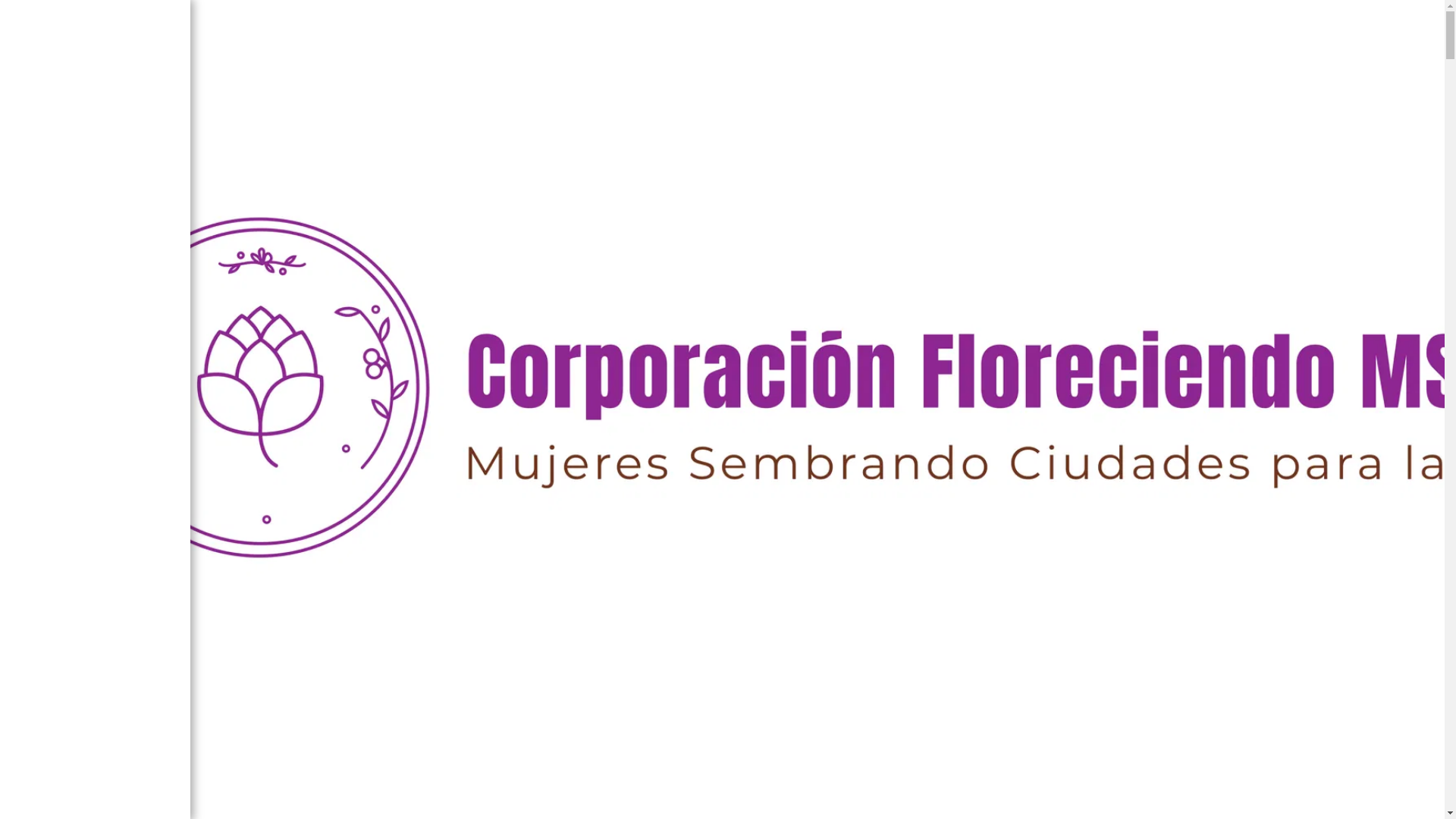website screenshot of https://floreciendoong.org/
