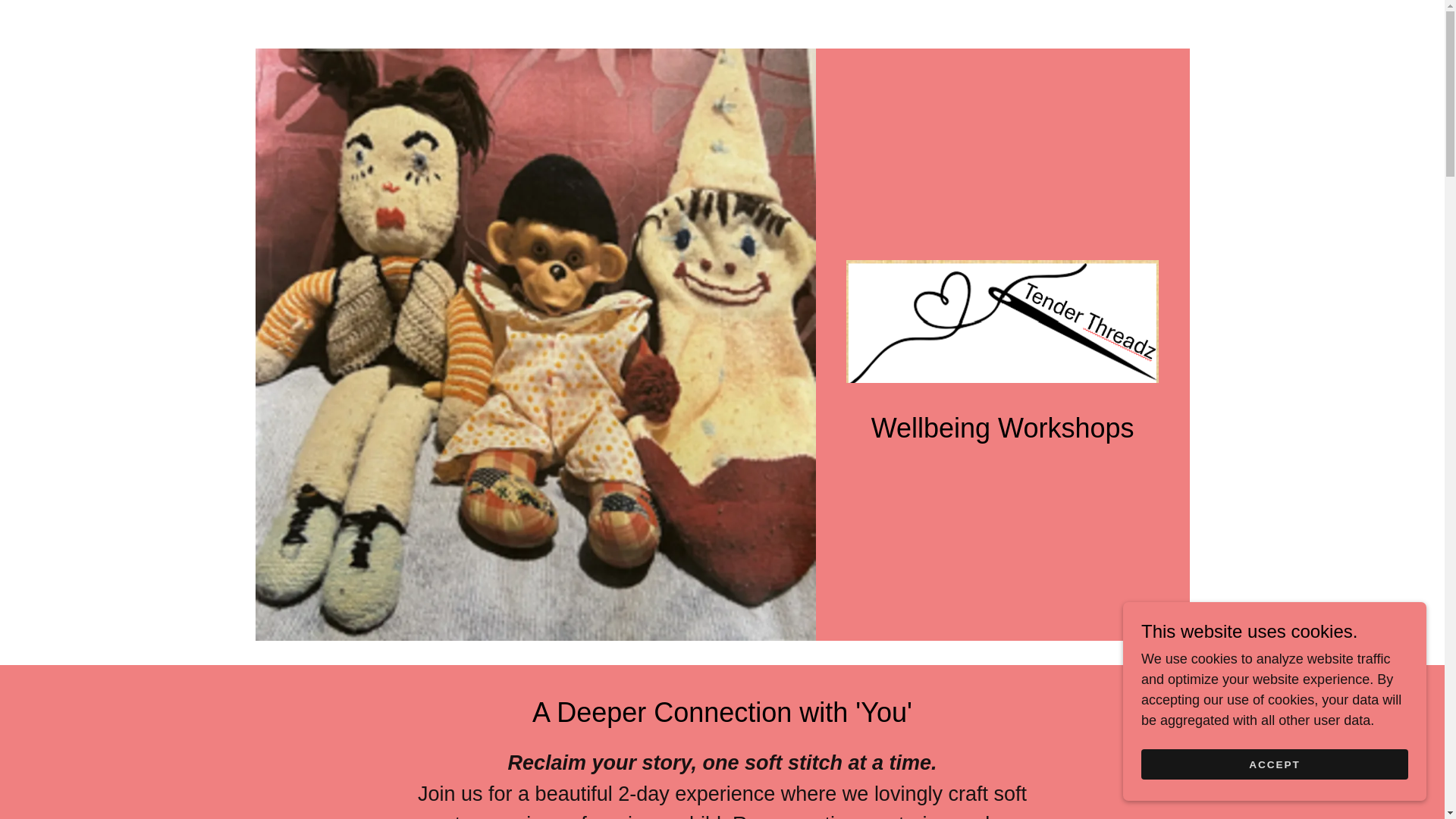 website screenshot of https://tenderthreadz.com/