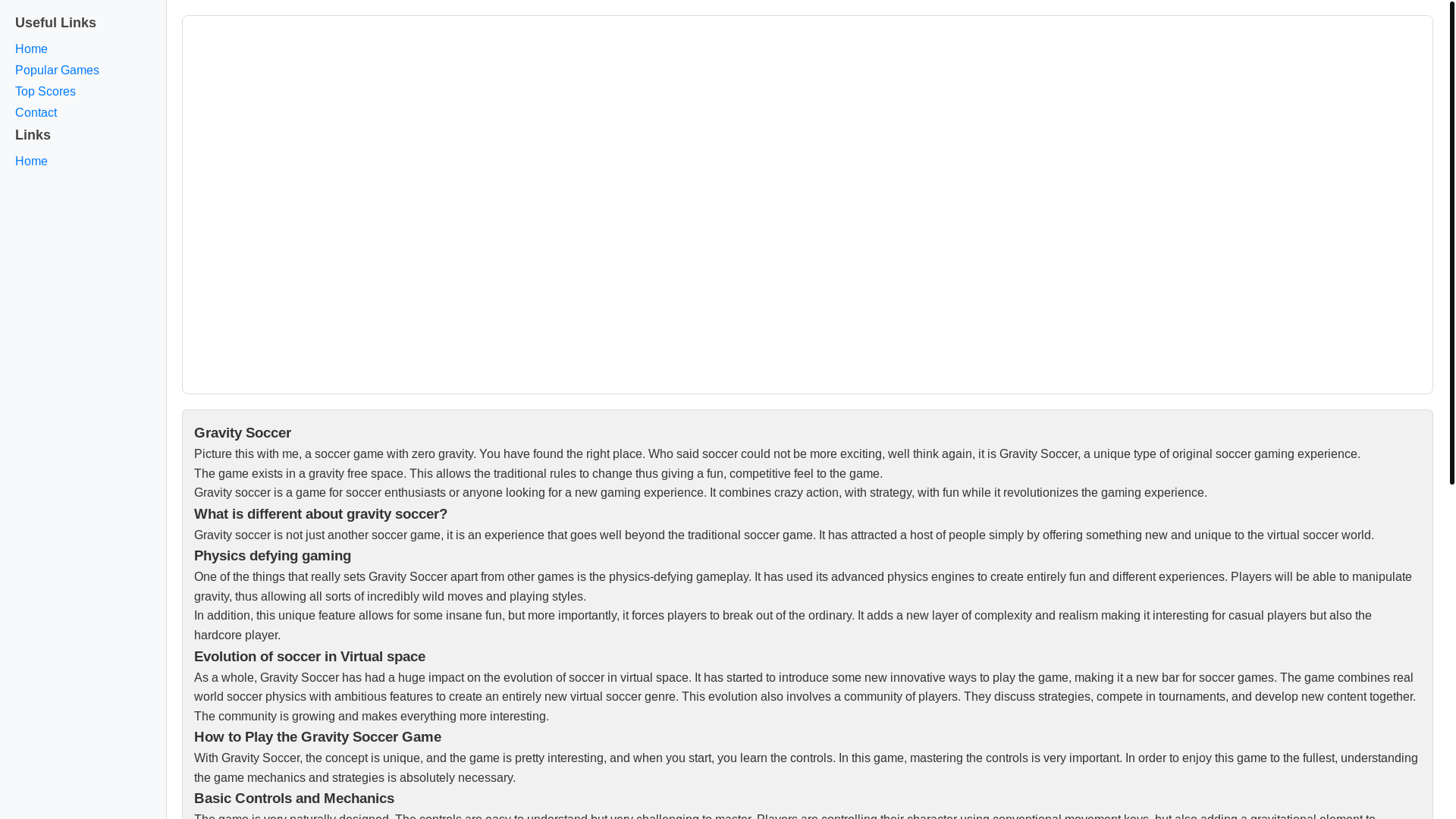website screenshot of https://gravitysssoccer.pages.dev/