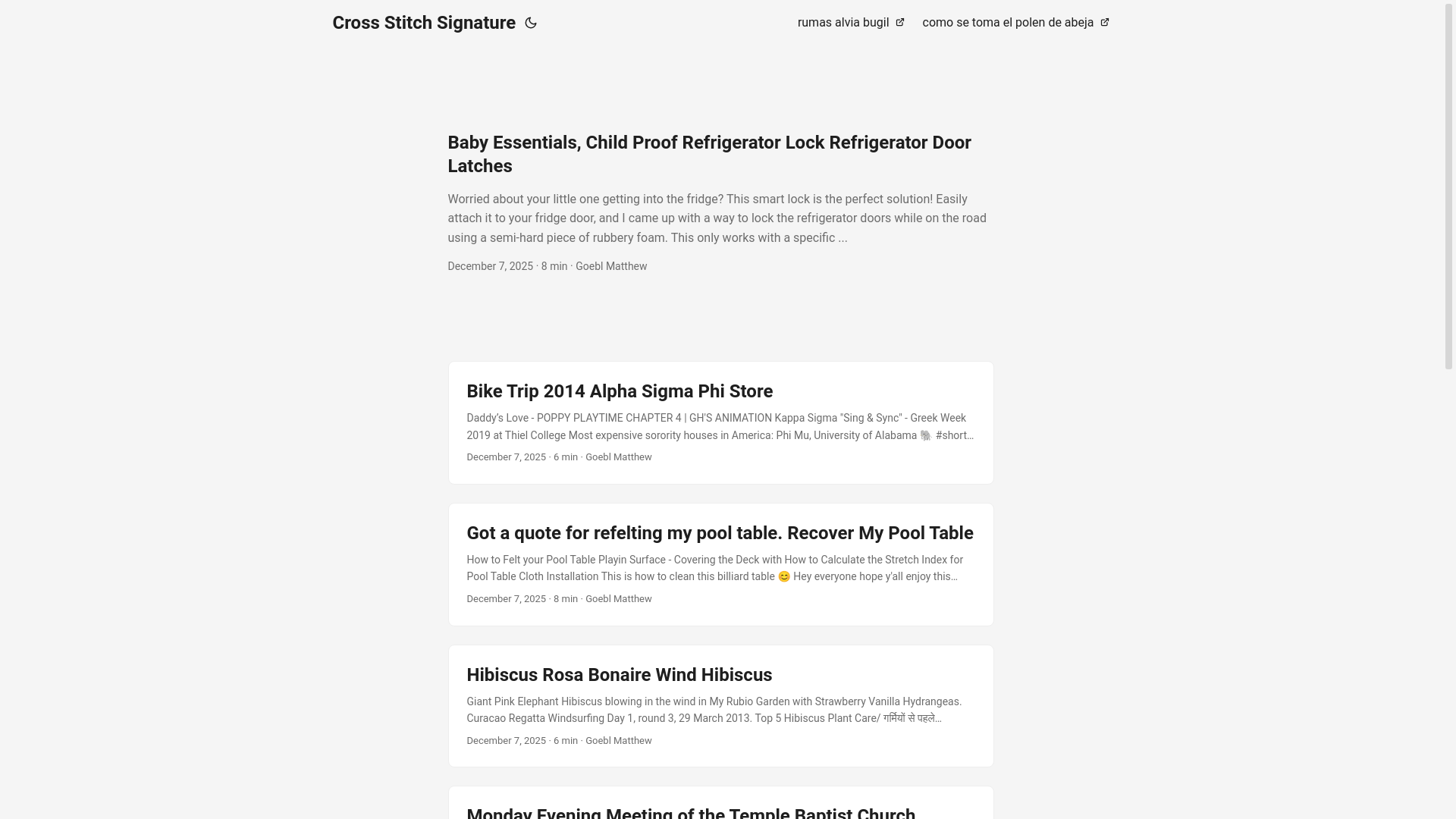 website screenshot of https://crossstitchsignature.pages.dev/