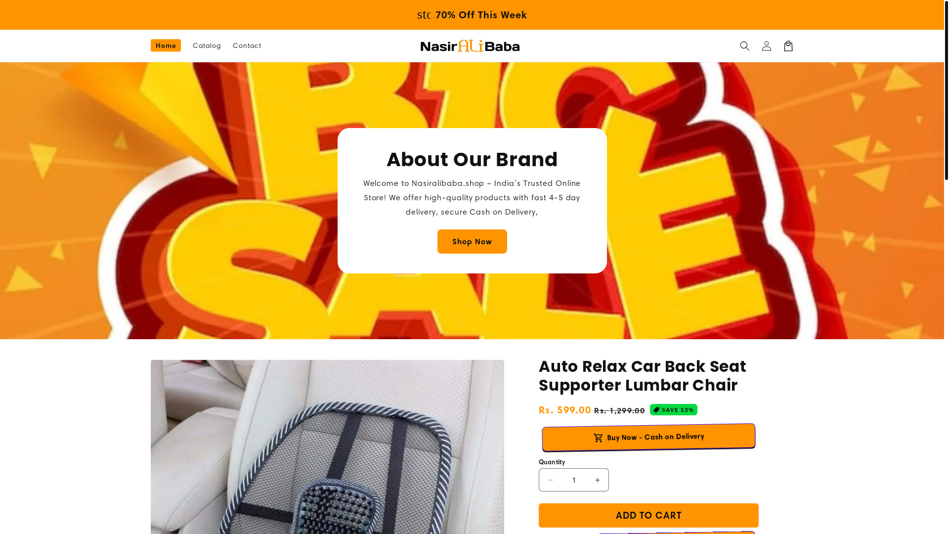 website screenshot of https://nasiralibaba.shop/