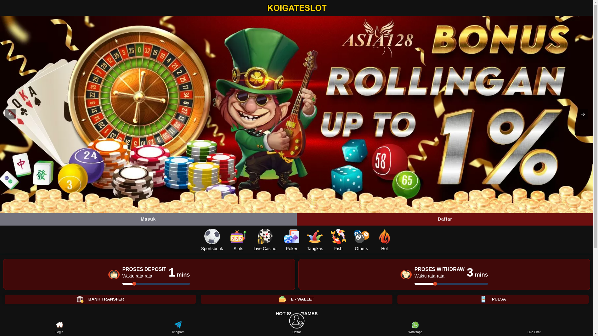 website screenshot of https://koigateslot.org/