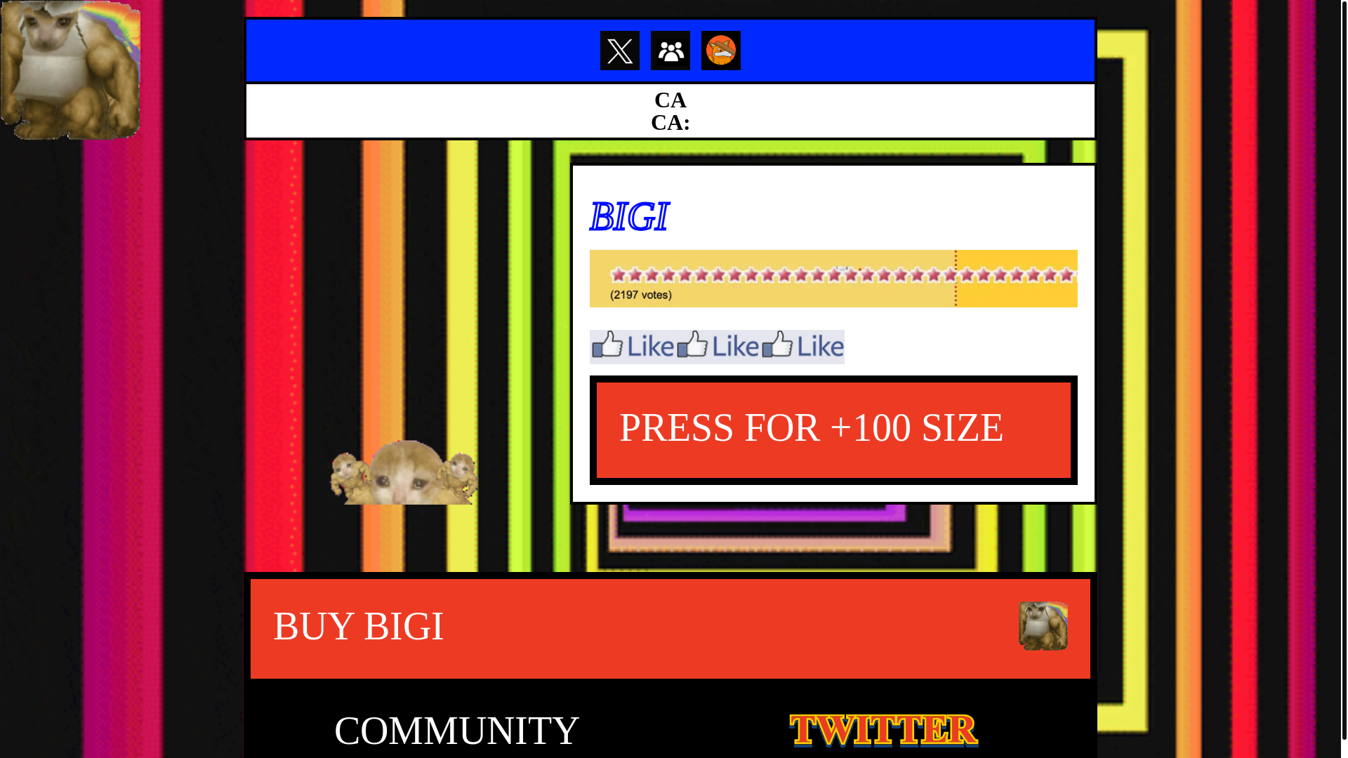 website screenshot of https://bigibonk.fun/