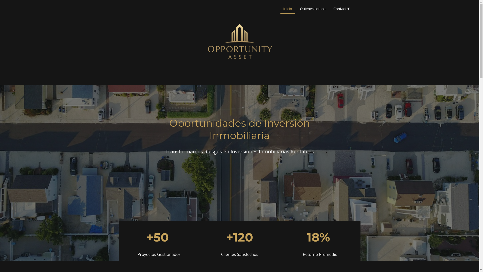 website screenshot of https://opportunityasset.es/