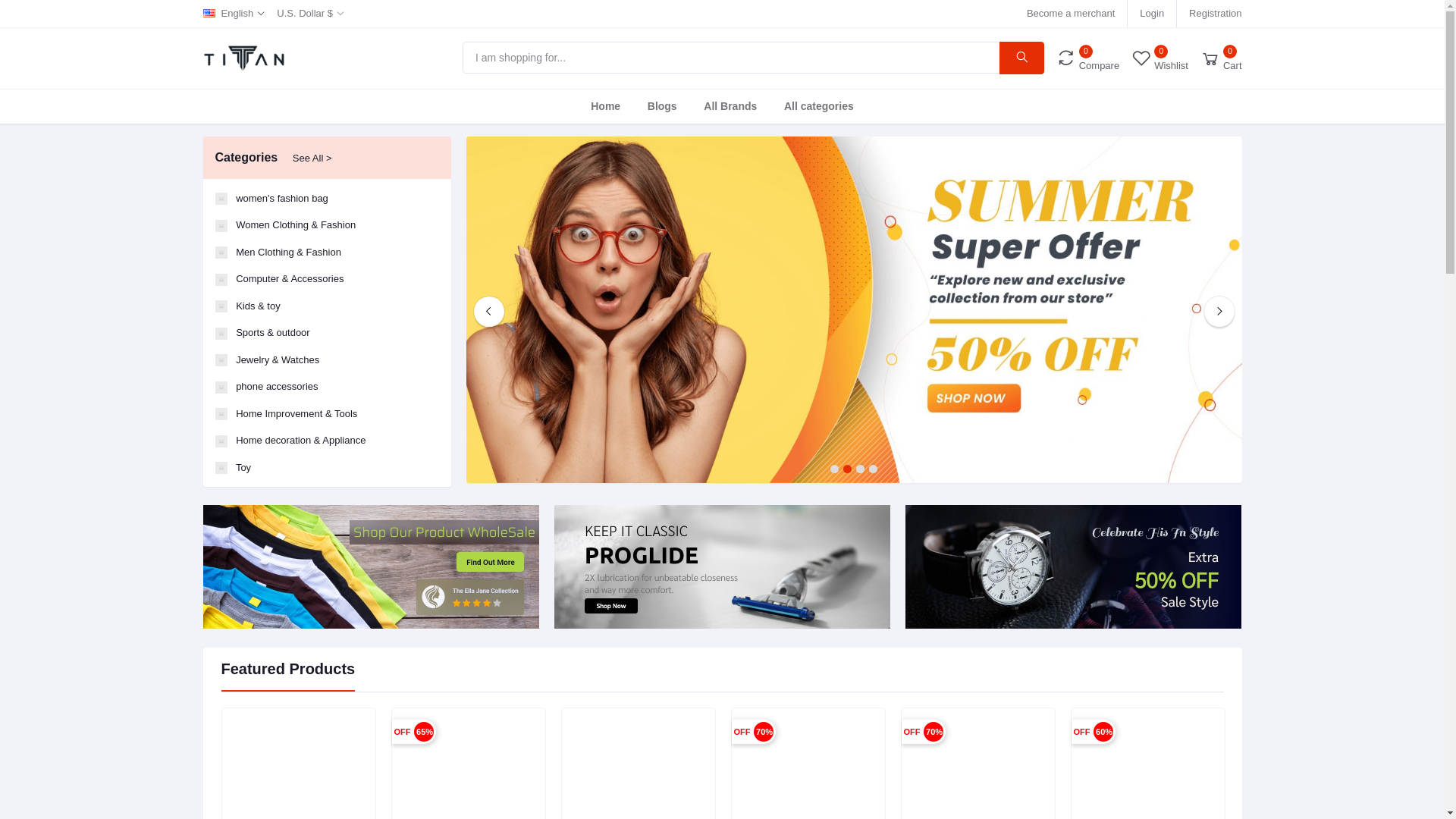website screenshot of https://titanmall.top/
