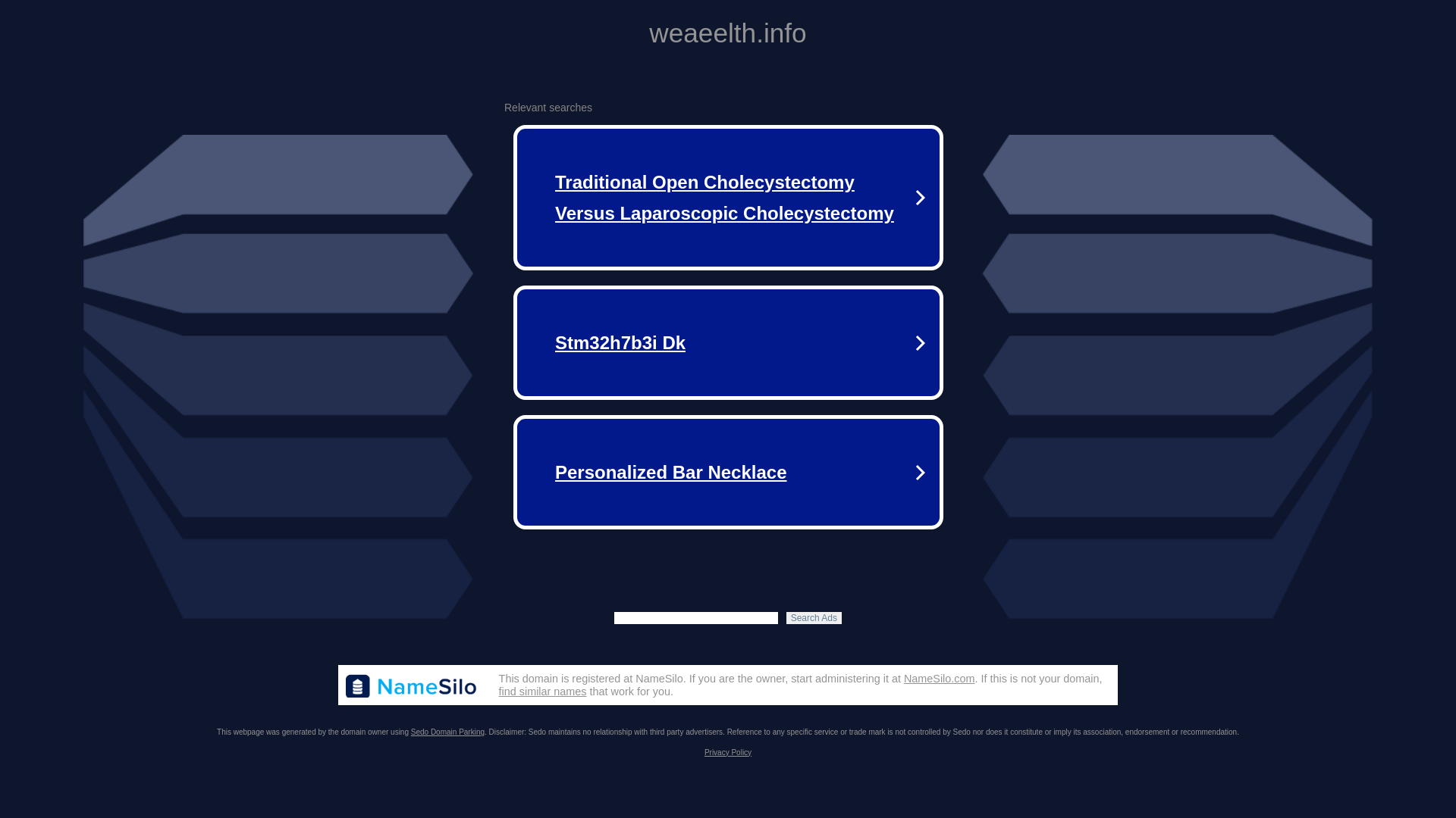 website screenshot of https://weaeelth.info/