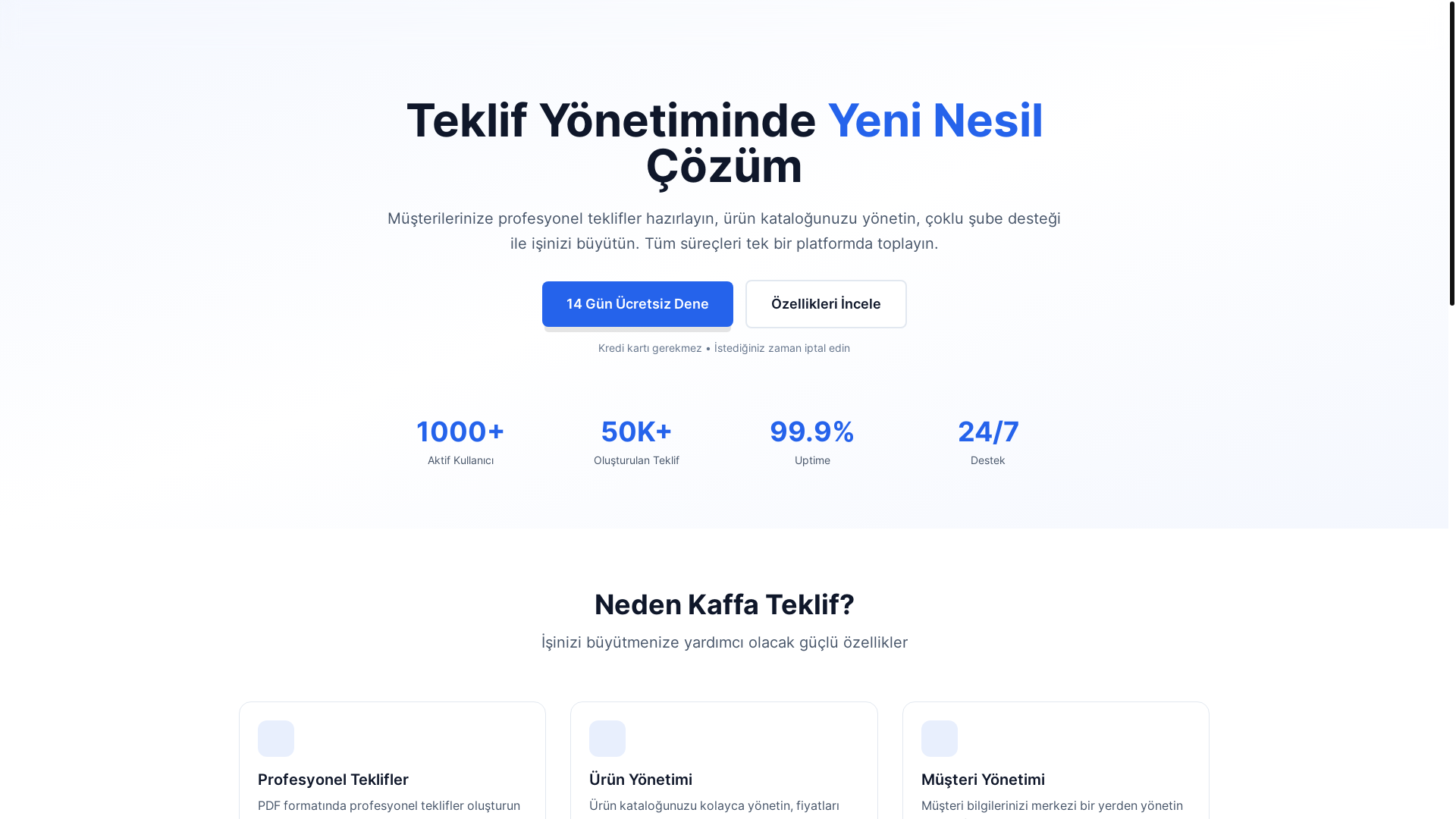 website screenshot of https://kaffateklif.com/