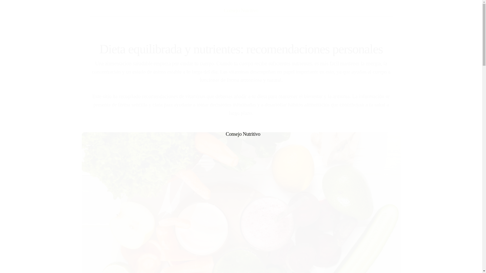 website screenshot of https://consejonutritivoplus.info/