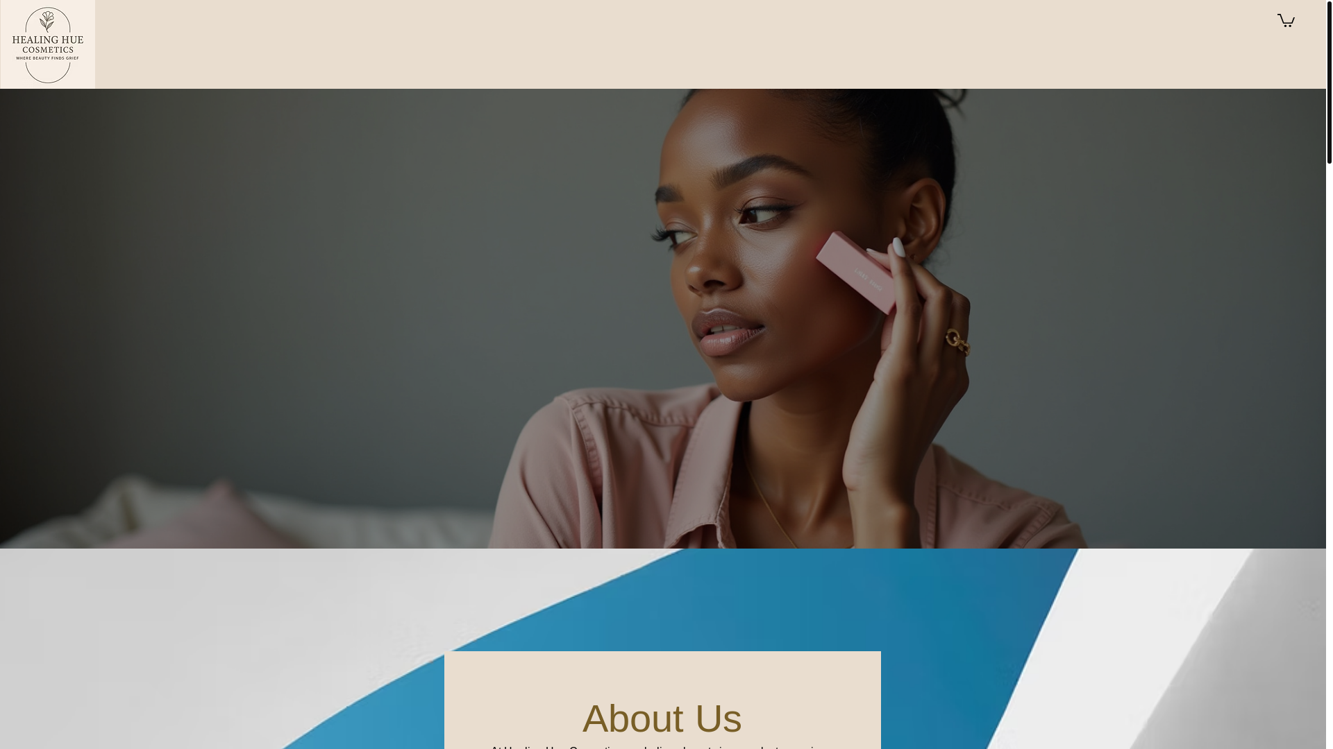 website screenshot of https://healinghuecosmetics.com/